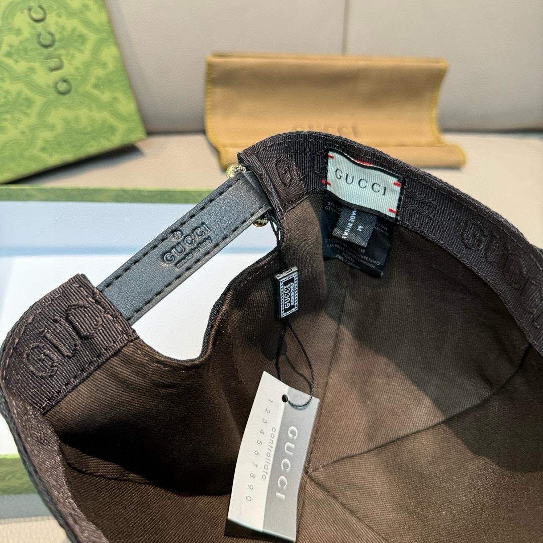 Gucci Original GG Canvas Baseball Hat With Web - DopestKickz