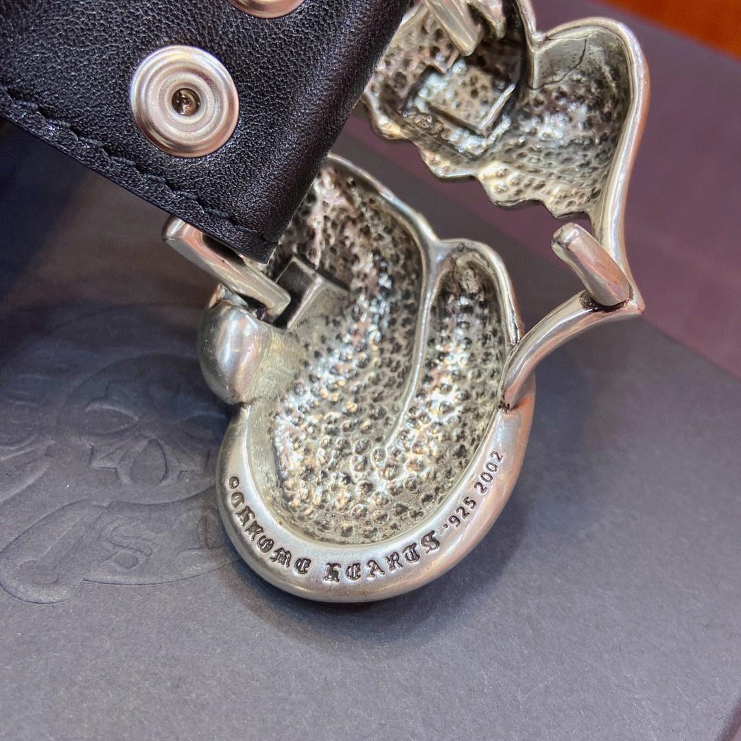 Chrome Hearts Leather Belt   - DopestKickz