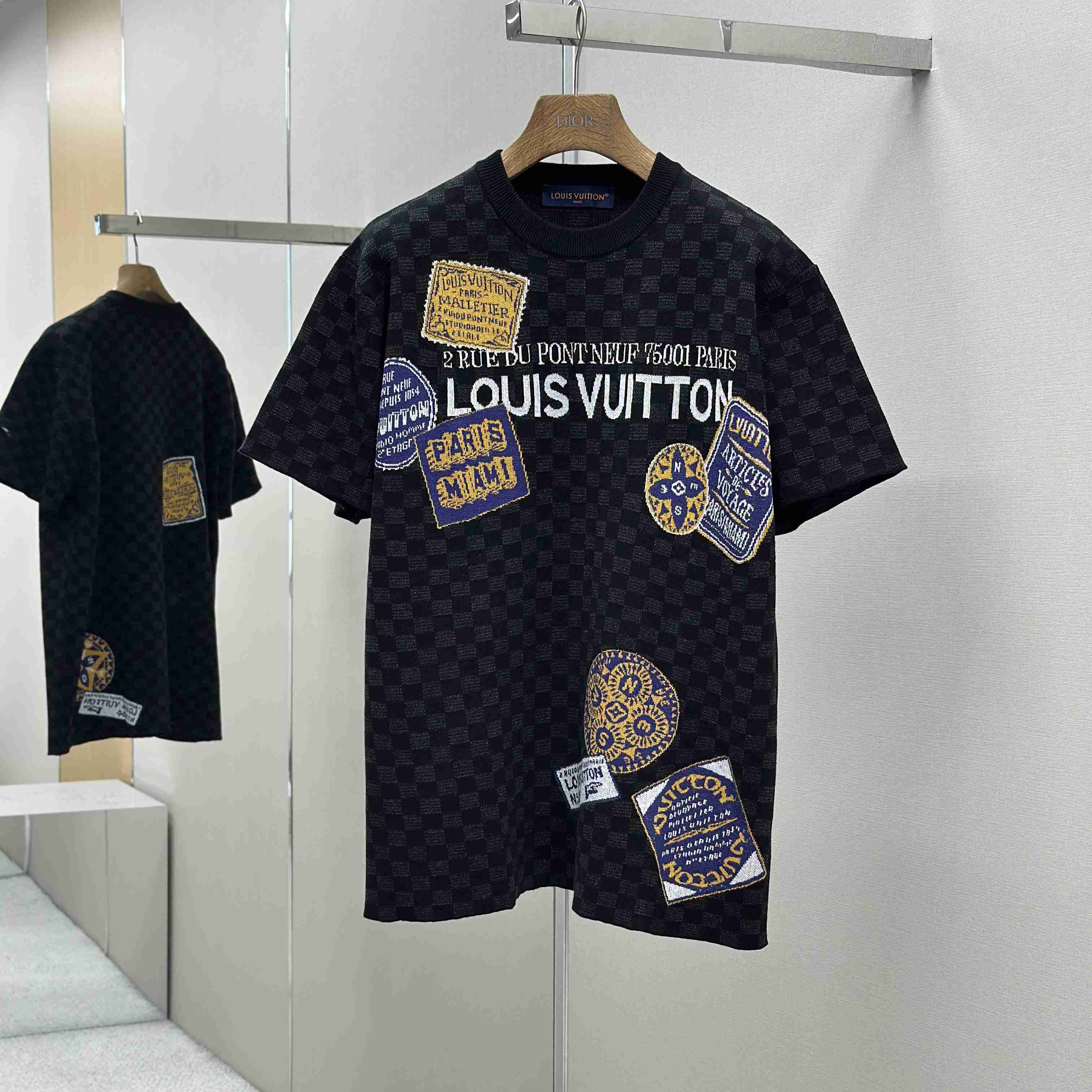 Louis Vuitton Jersey Jacquard T-Shirt   1AHW57 - DopestKickz