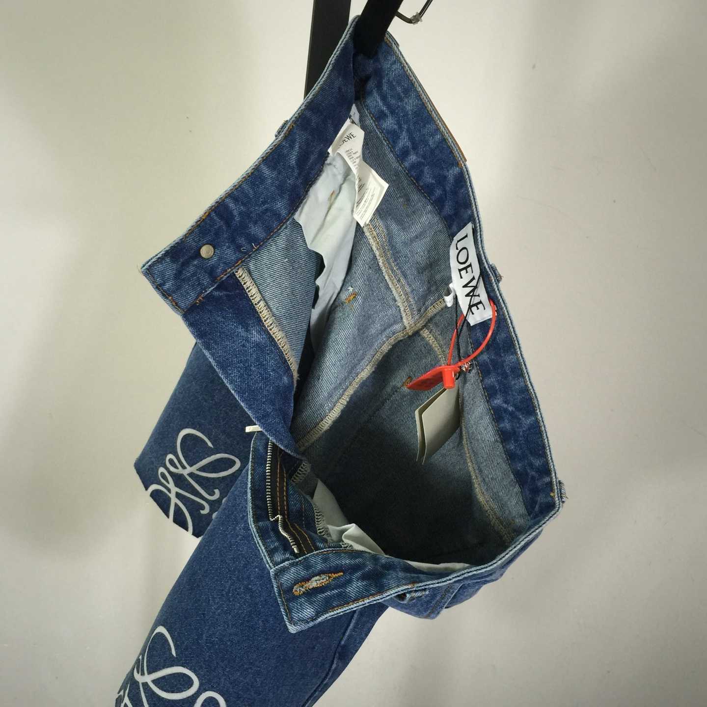Loewe Anagram Shorts In Denim - DopestKickz