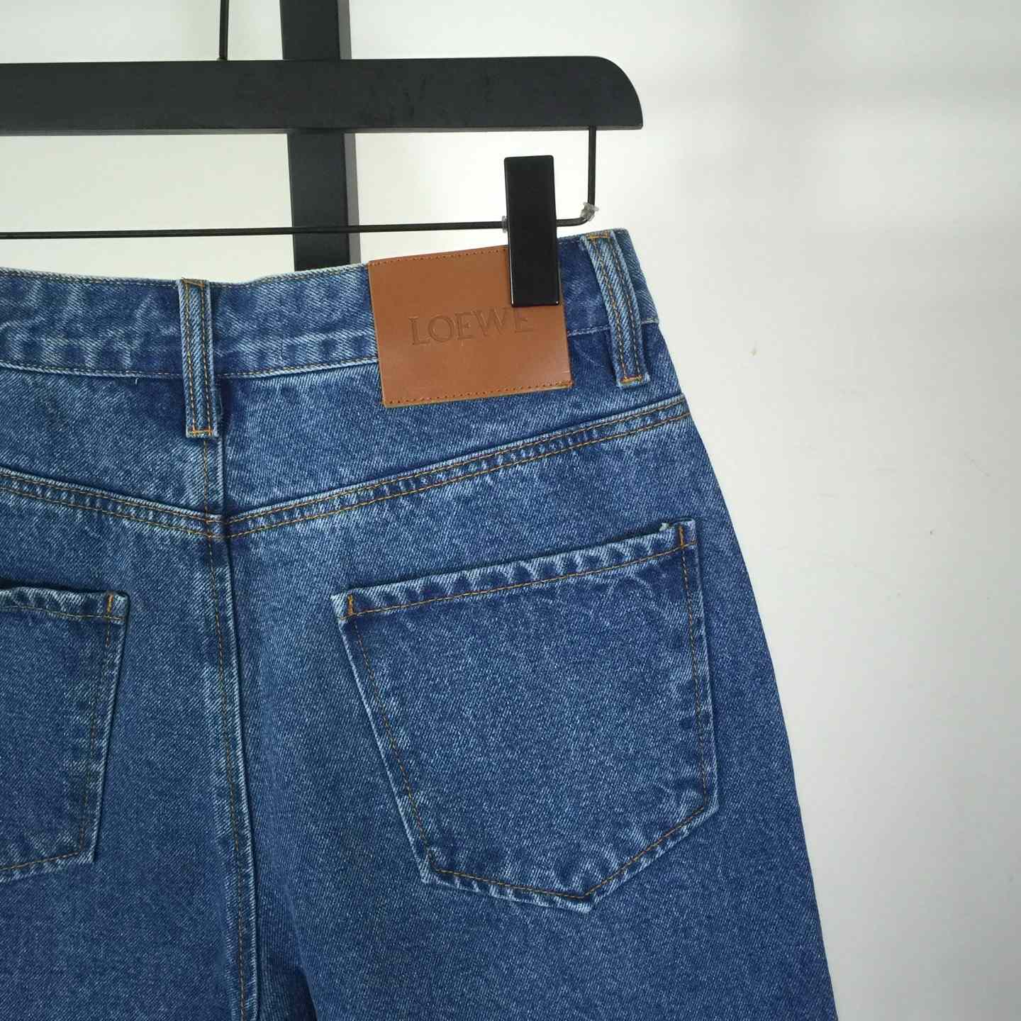 Loewe Anagram Shorts In Denim - DopestKickz