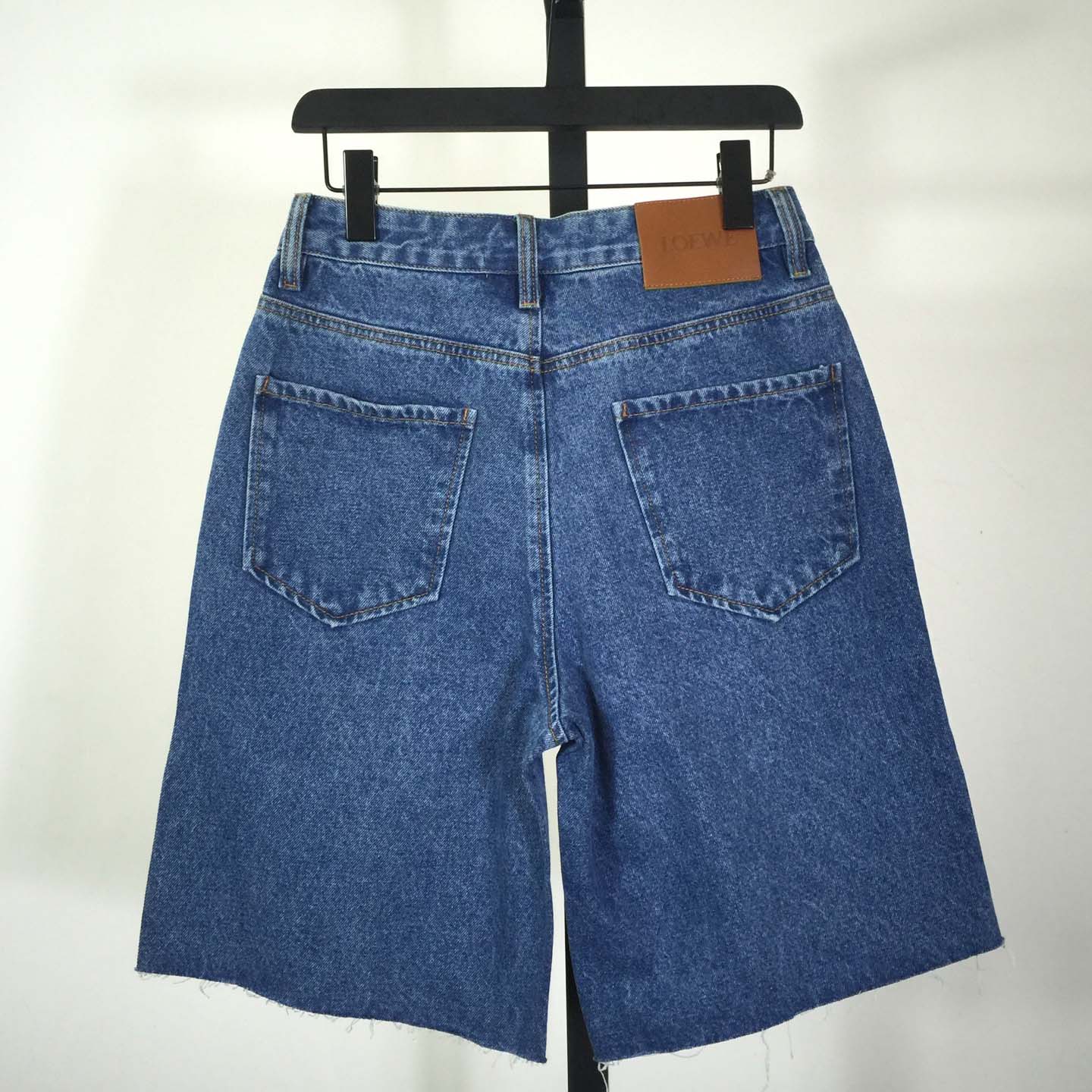 Loewe Anagram Shorts In Denim - DopestKickz