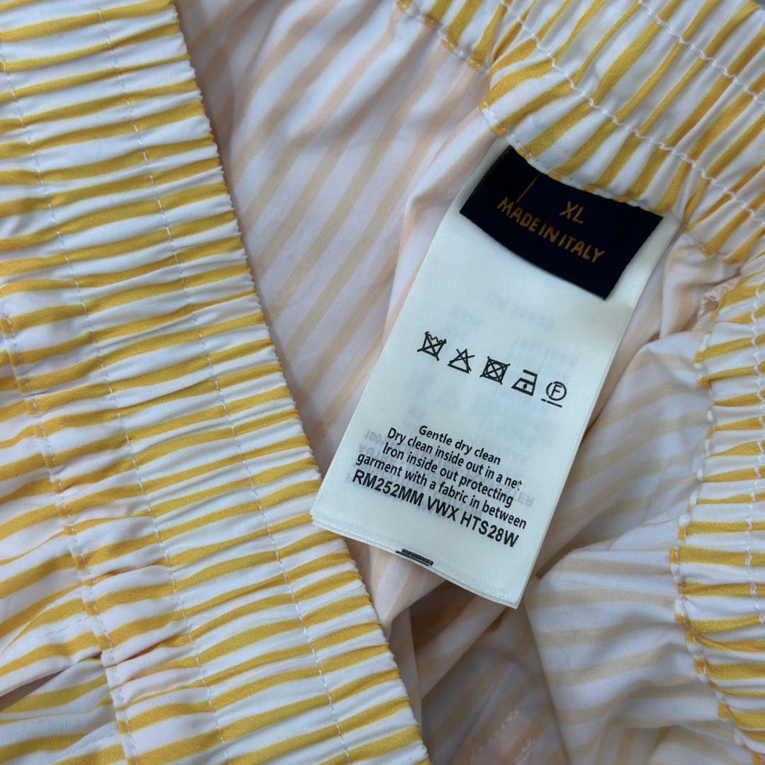 Louis Vuitton Monogram Striped Drawstring Pants   1AHVRZ  - DopestKickz