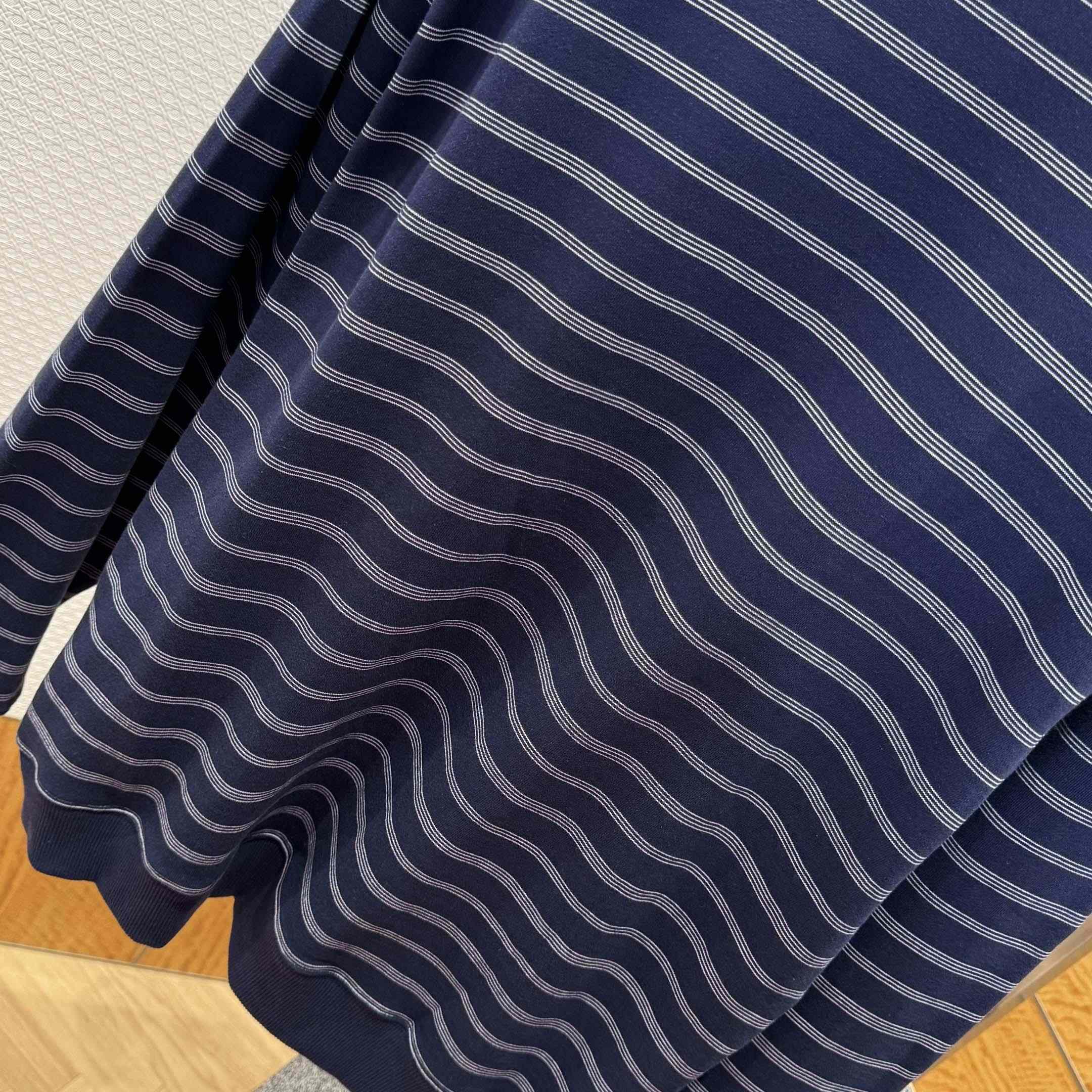 Miu Miu Striped ZIp-Up Polo Shirt - DopestKickz