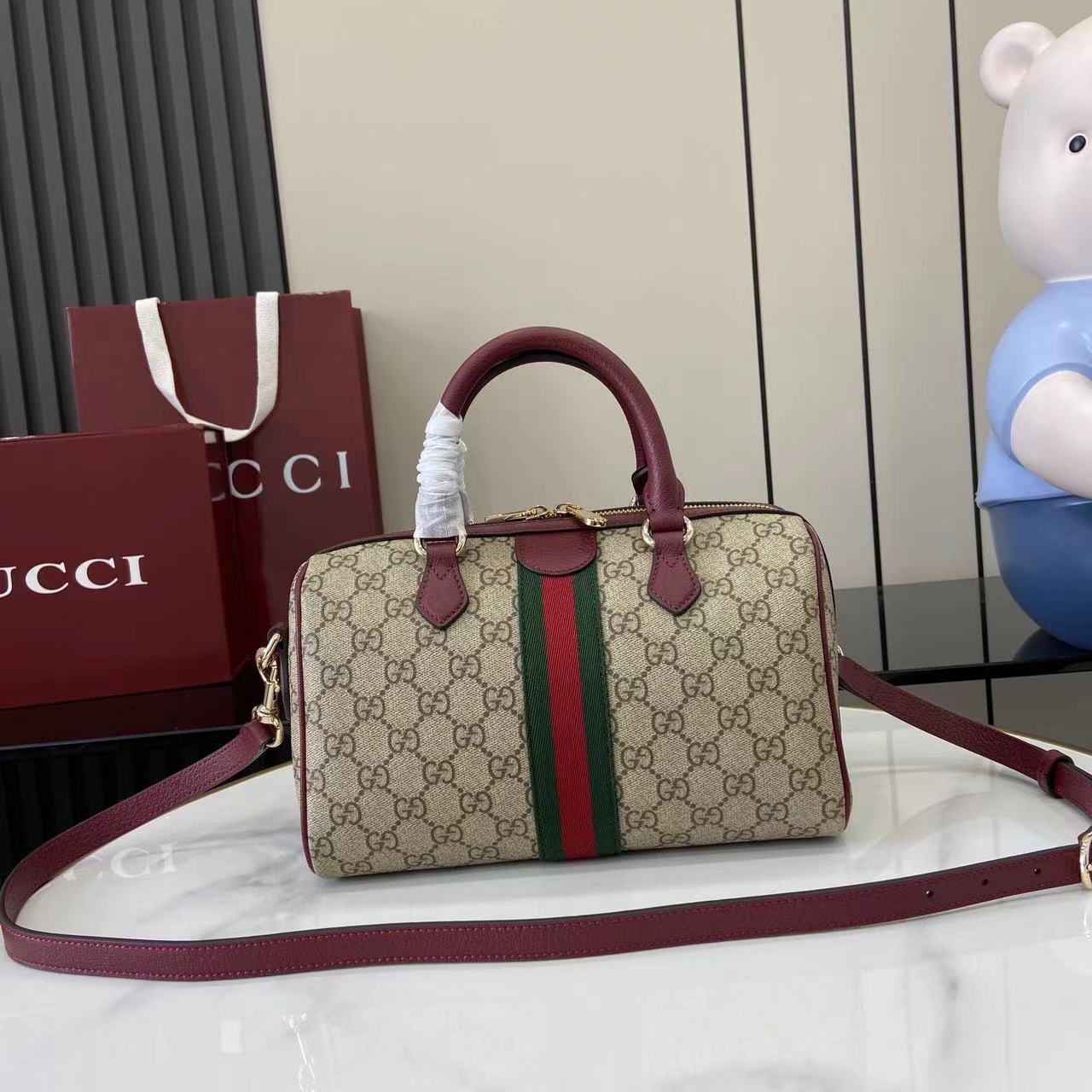 Gucci Ophidia Medium Boston Bag - DopestKickz