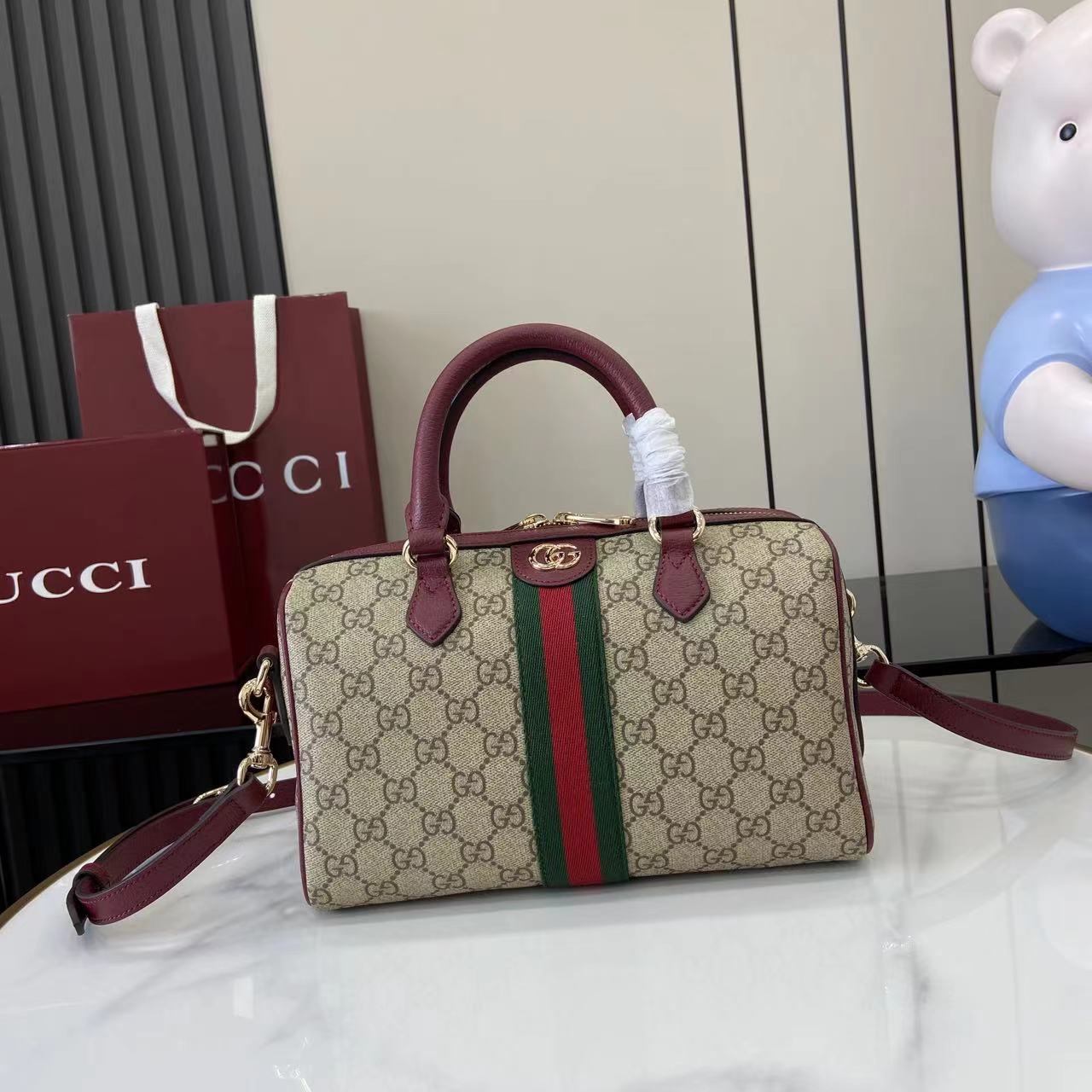 Gucci Ophidia Medium Boston Bag - DopestKickz