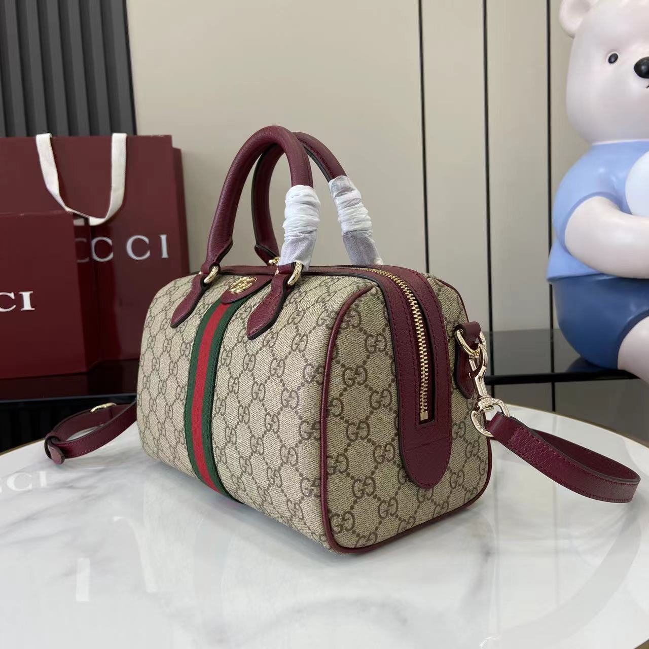Gucci Ophidia Medium Boston Bag - DopestKickz