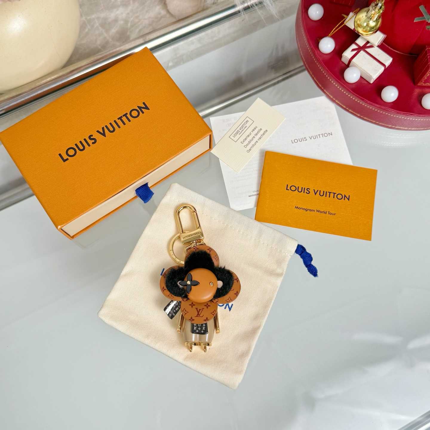 Louis Vuitton Vivienne Ski Bag Charm And Key Holder   M02137 - DopestKickz