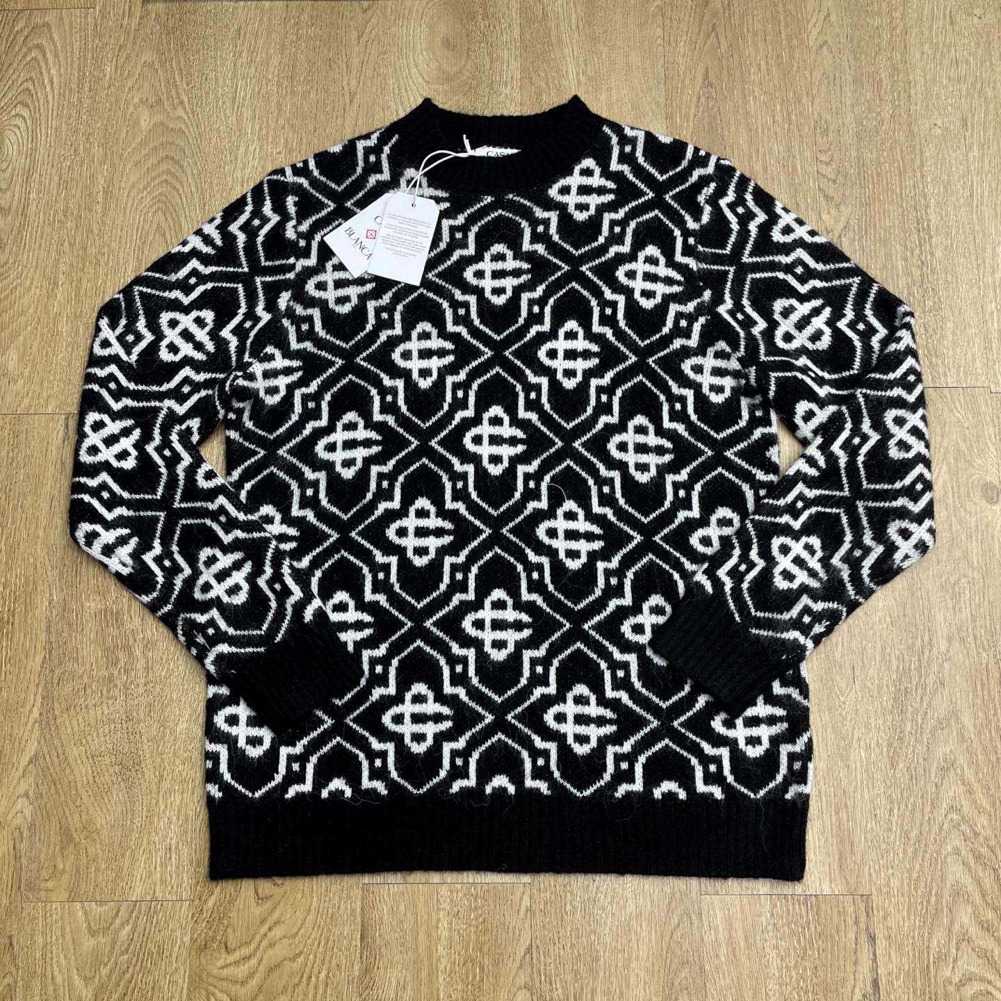 Casablanca Monogram-pattern Knitted Sweater - DopestKickz