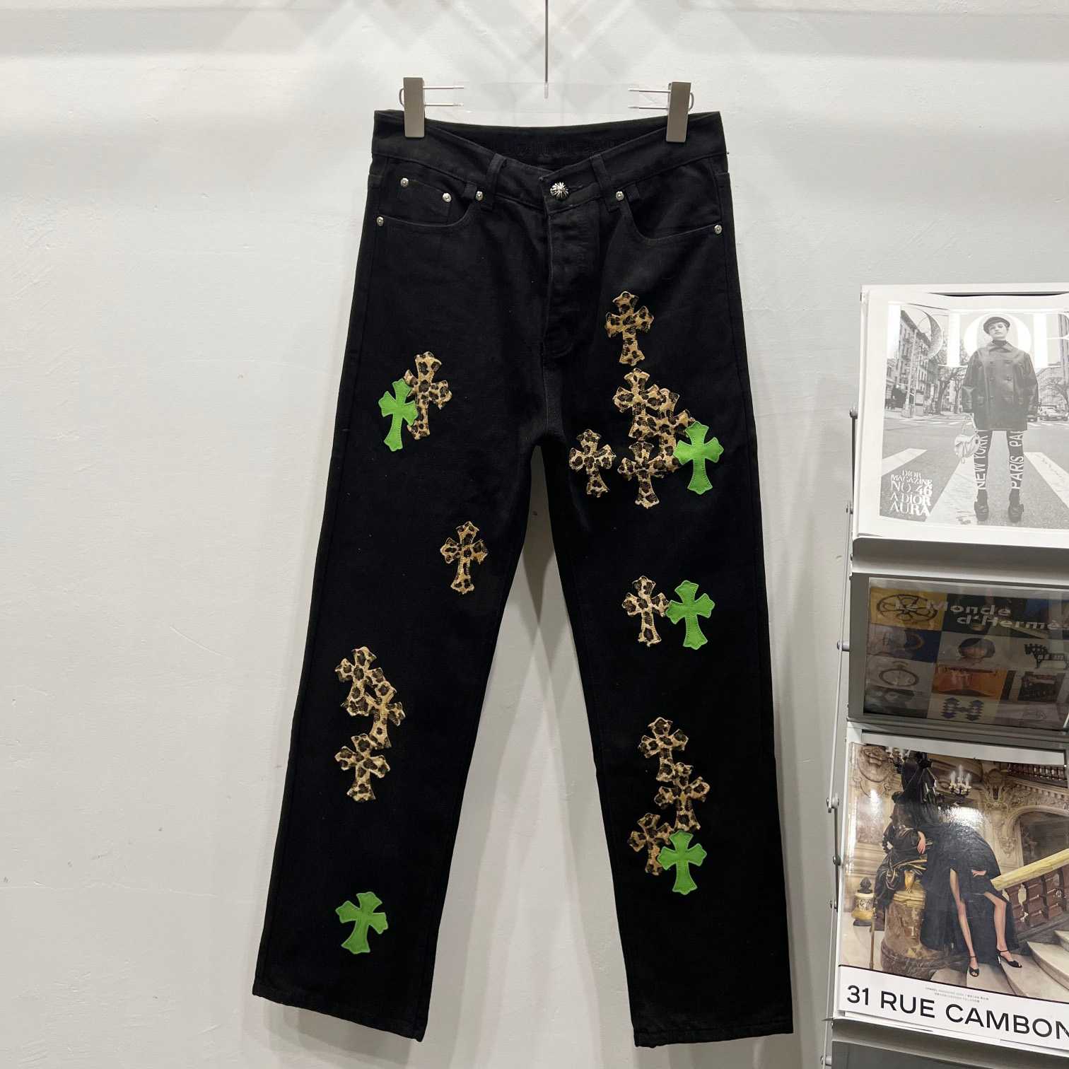 Chrome Hearts Cross Jeans - DopestKickz