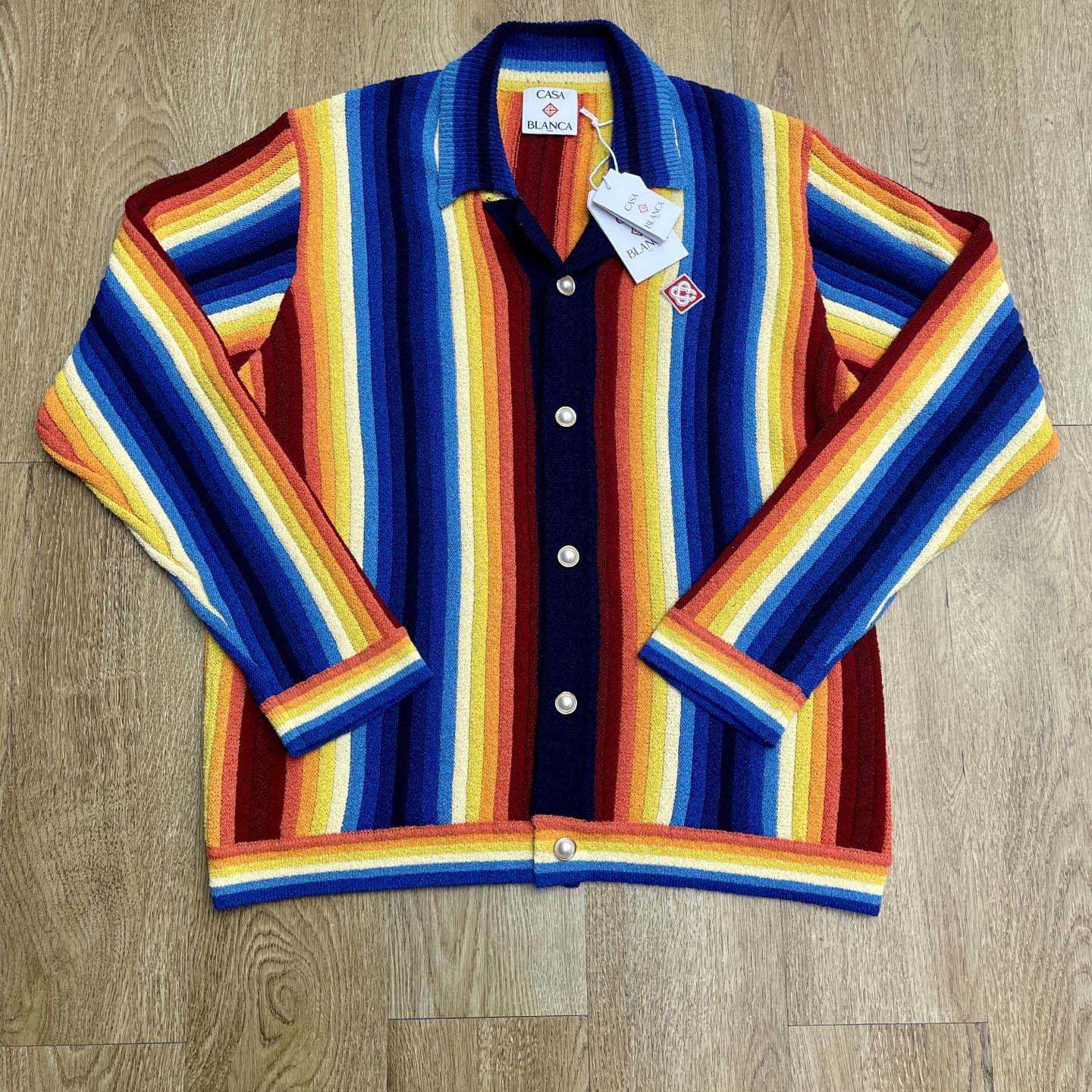 Casablanca Gradient Stripe Towelling Jacket - DopestKickz