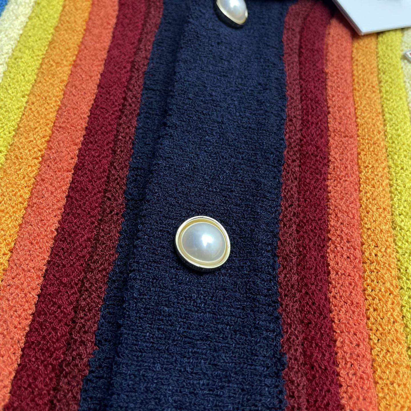 Casablanca Gradient Stripe Towelling Jacket - DopestKickz