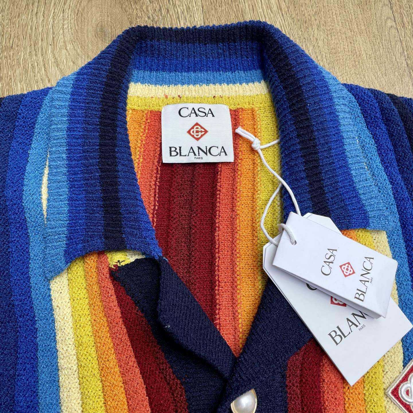 Casablanca Gradient Stripe Towelling Jacket - DopestKickz