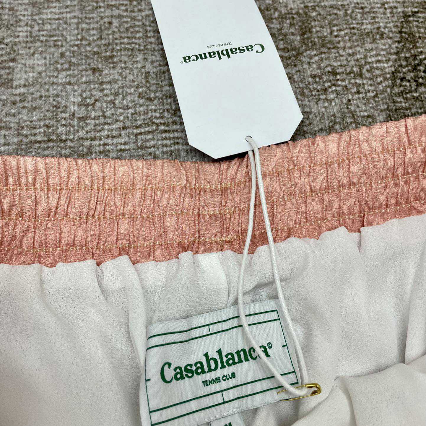 Casablanca Rainbow Monogram Silk Shorts   3451 - DopestKickz