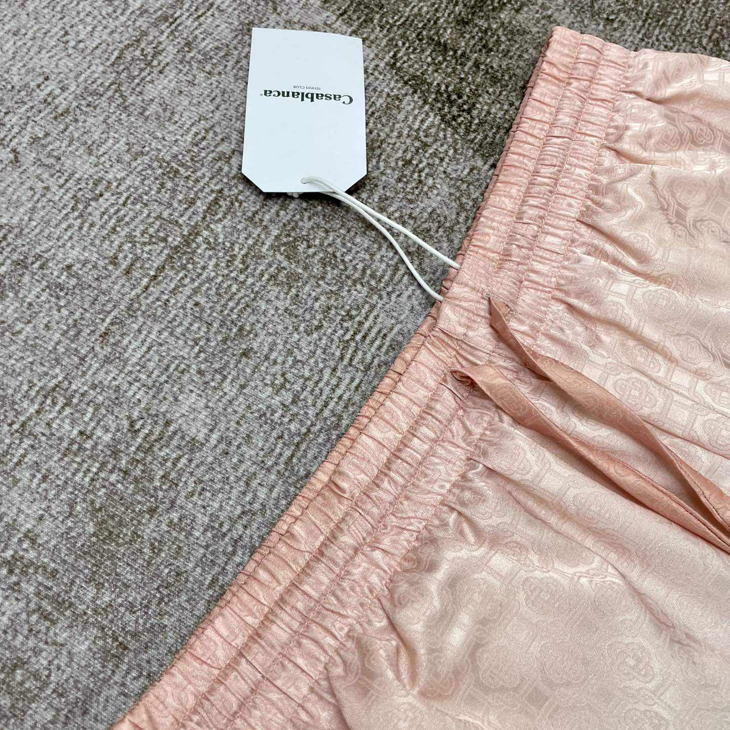 Casablanca Rainbow Monogram Silk Shorts   3451 - DopestKickz