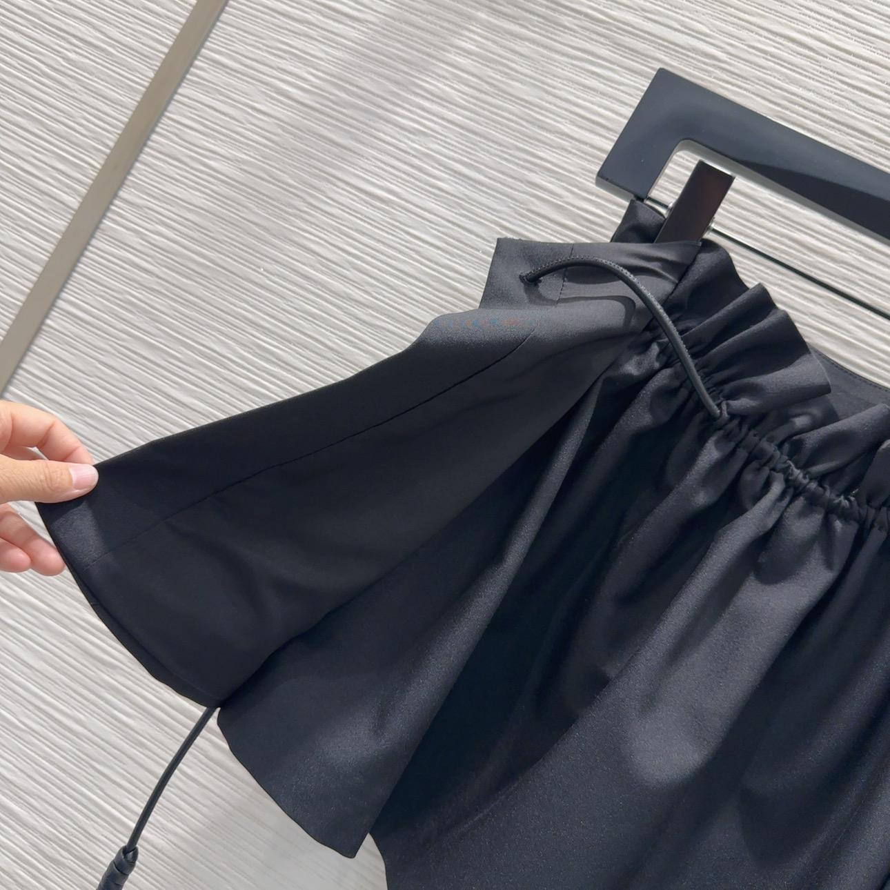 Loewe Logo Cotton And Wool Maxi Skirt - DopestKickz