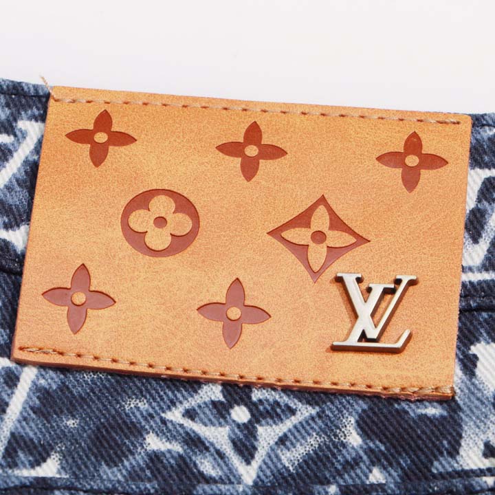 Louis Vuitton Monogram Denim Pants - DopestKickz