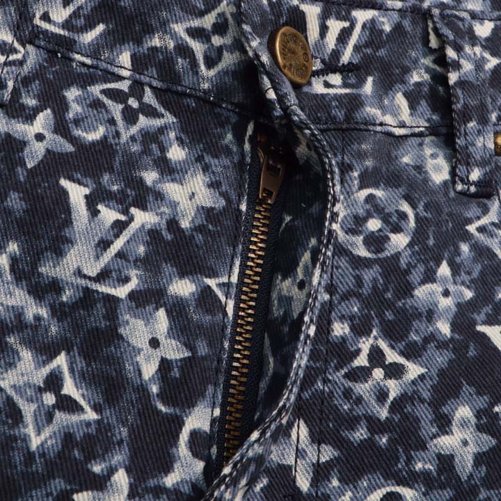 Louis Vuitton Monogram Denim Pants - DopestKickz