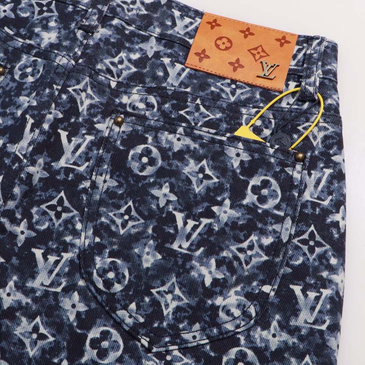 Louis Vuitton Monogram Denim Pants - DopestKickz