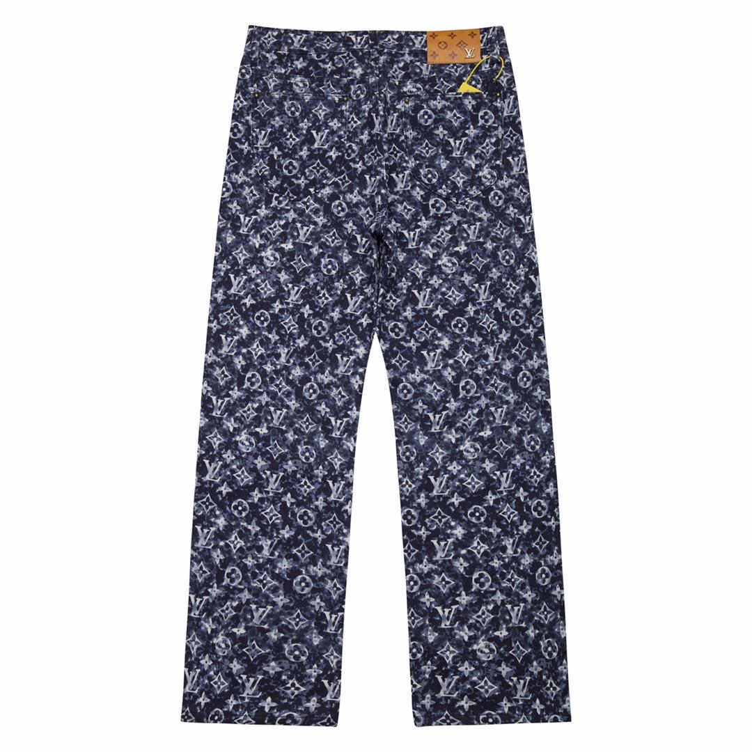 Louis Vuitton Monogram Denim Pants - DopestKickz