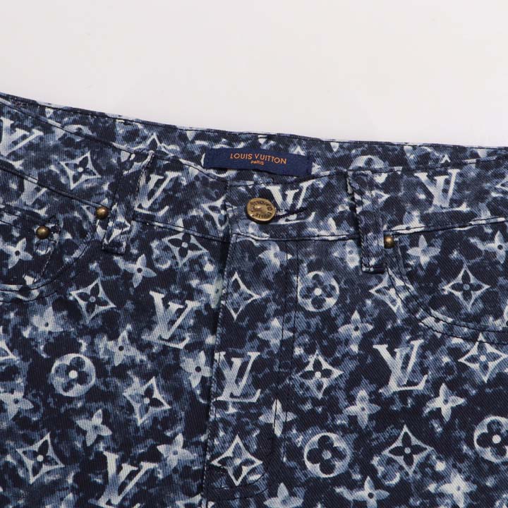 Louis Vuitton Monogram Denim Pants - DopestKickz