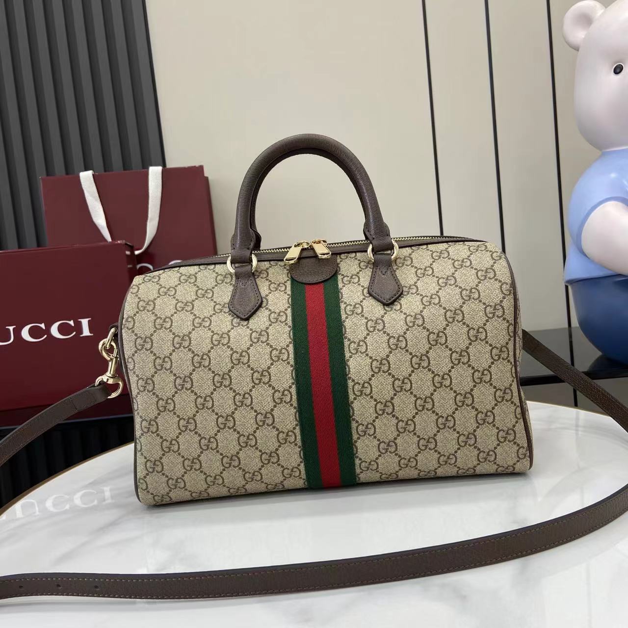 Gucci Ophidia Large Boston Bag - DopestKickz
