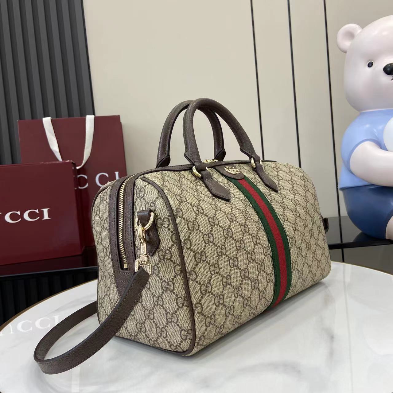 Gucci Ophidia Large Boston Bag - DopestKickz