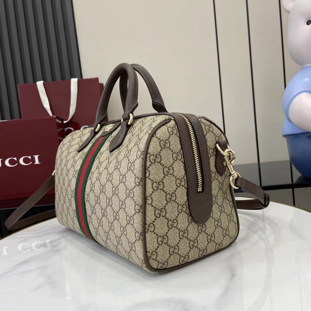 Gucci Ophidia Large Boston Bag - DopestKickz