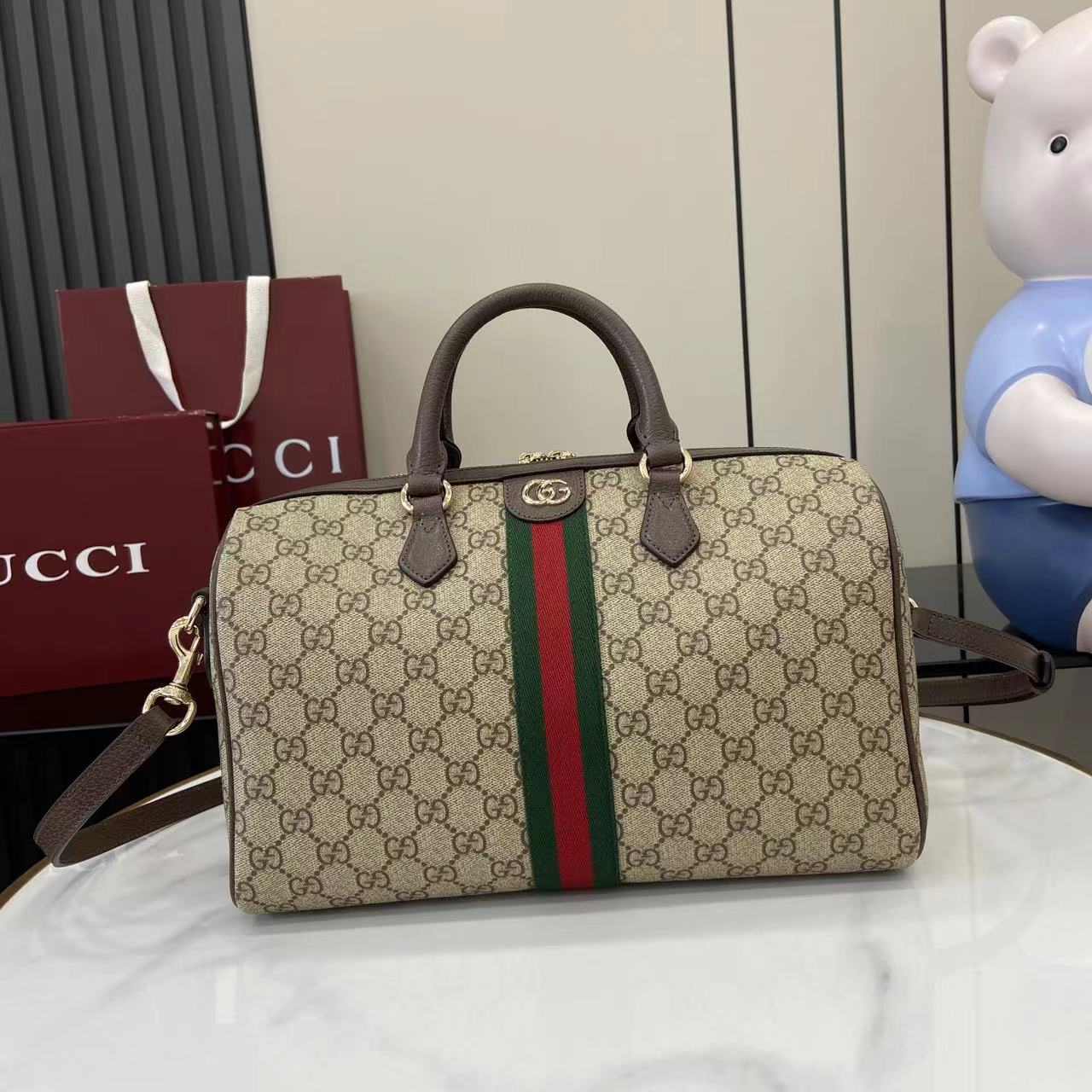 Gucci Ophidia Large Boston Bag - DopestKickz