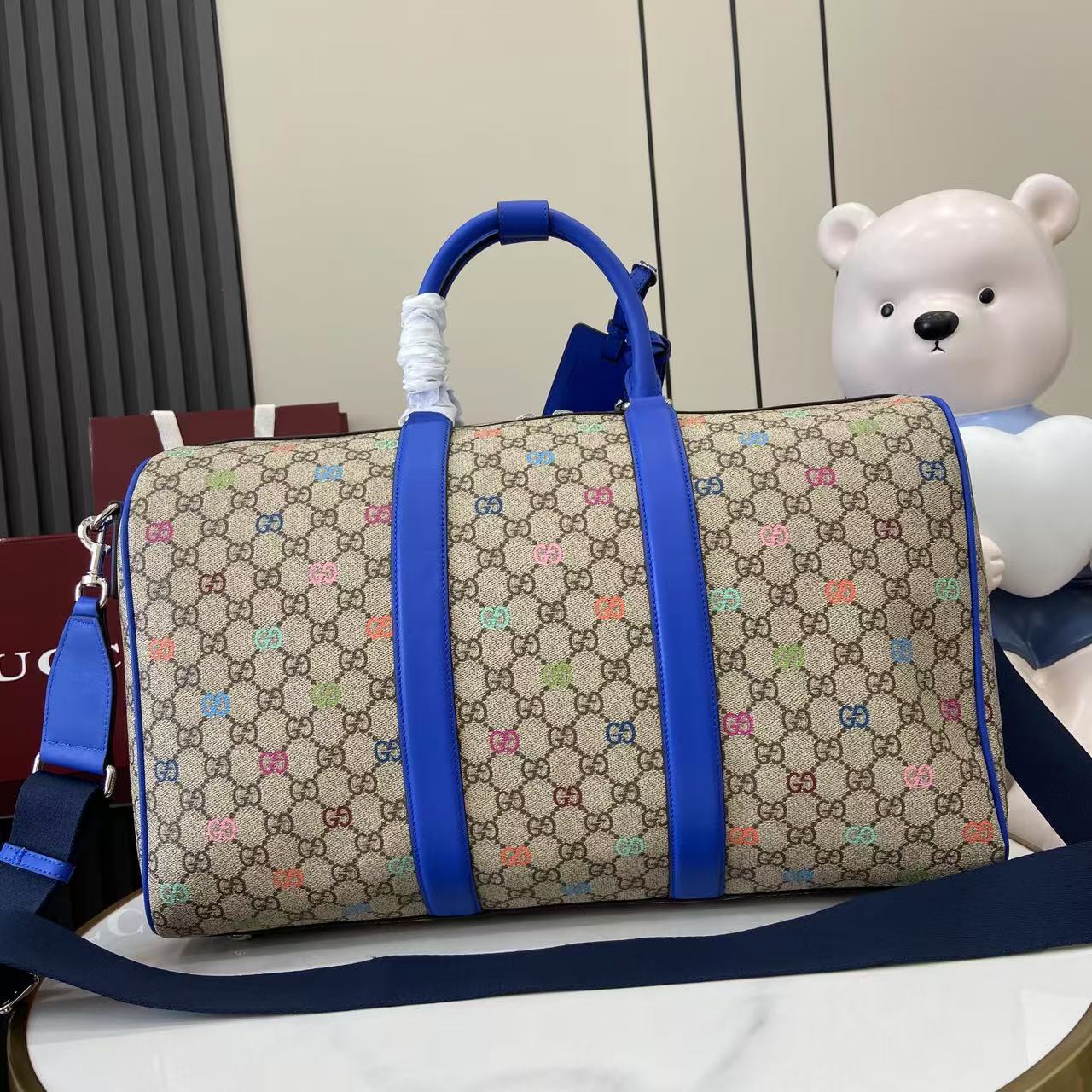 Gucci GG Multicolor Medium Duffle Bag - DopestKickz