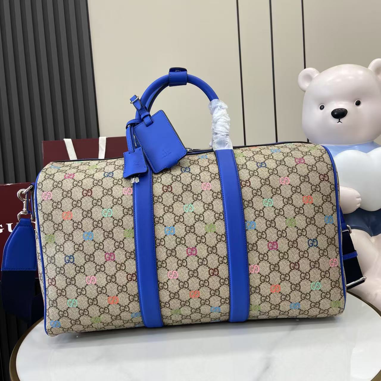 Gucci GG Multicolor Medium Duffle Bag - DopestKickz