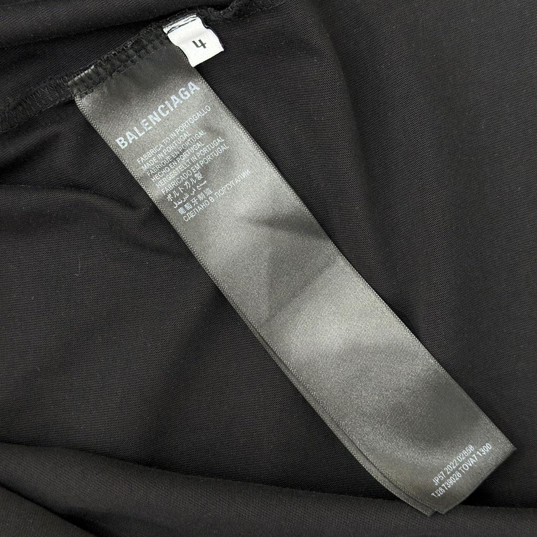 Balenciaga Music | Britney Spears Series Oversized T-Shirt In Faded Black - DopestKickz