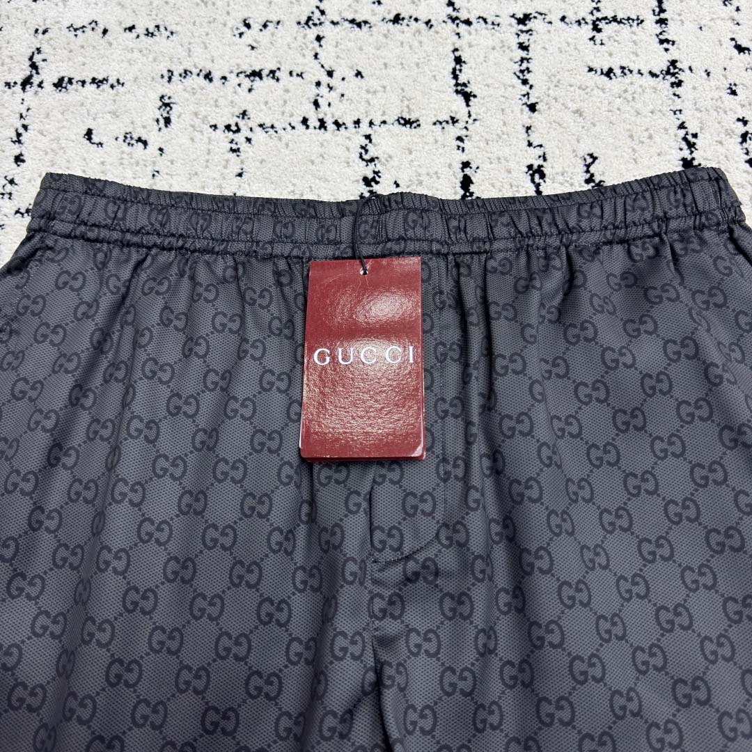 Gucci Printed Silk Twill Shorts - DopestKickz
