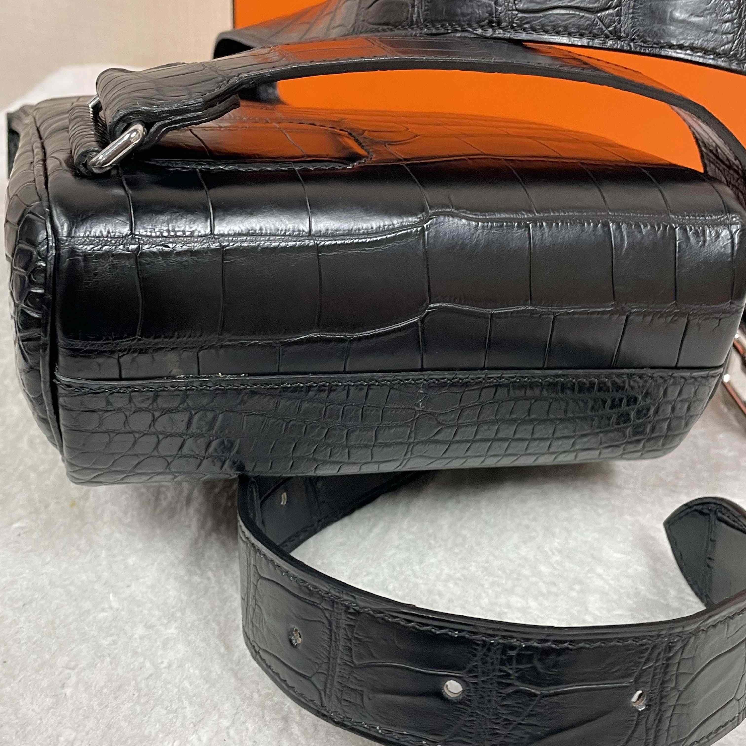 Hermes Hac-a-Dos Beton Croco PHW - DopestKickz