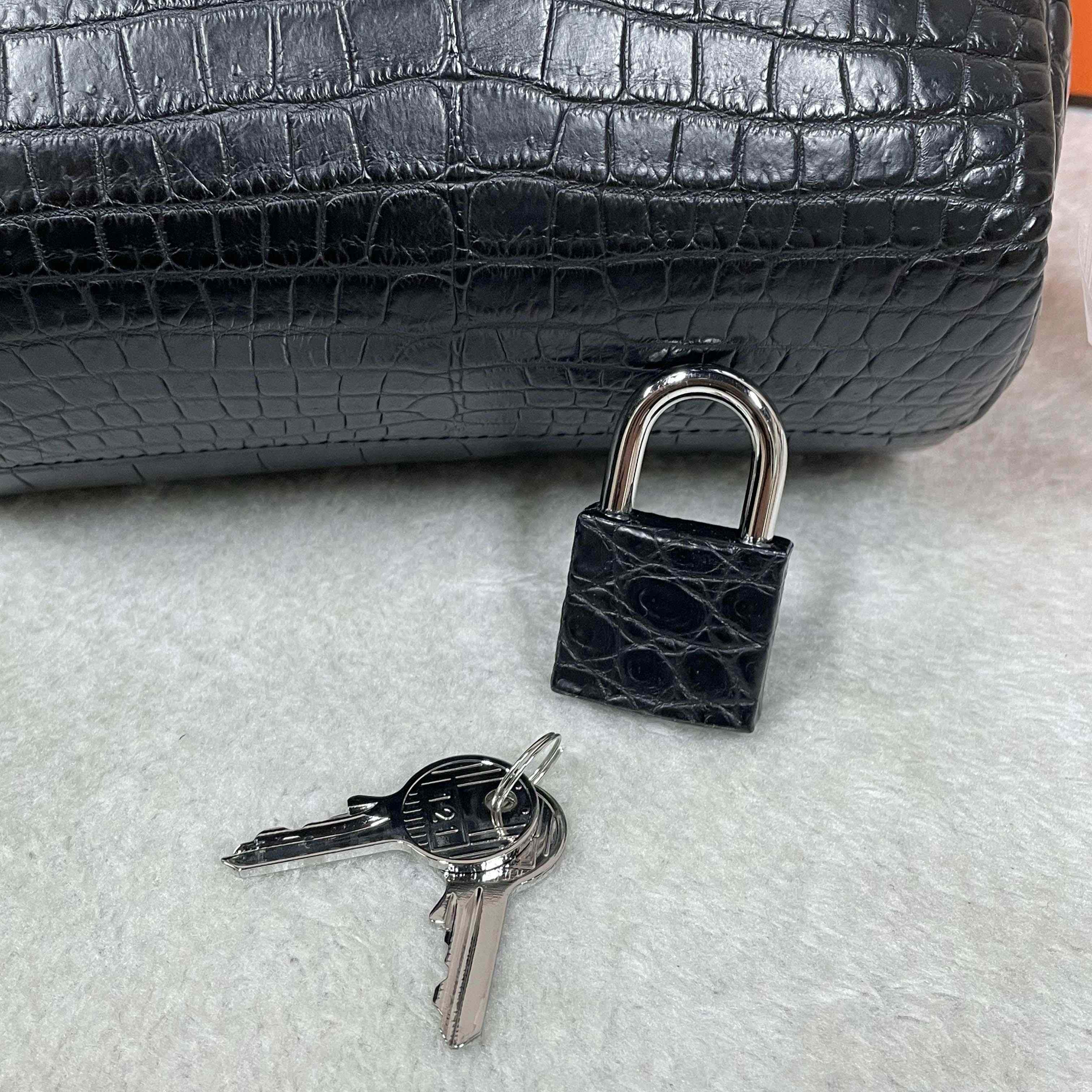 Hermes Hac-a-Dos Beton Croco PHW - DopestKickz