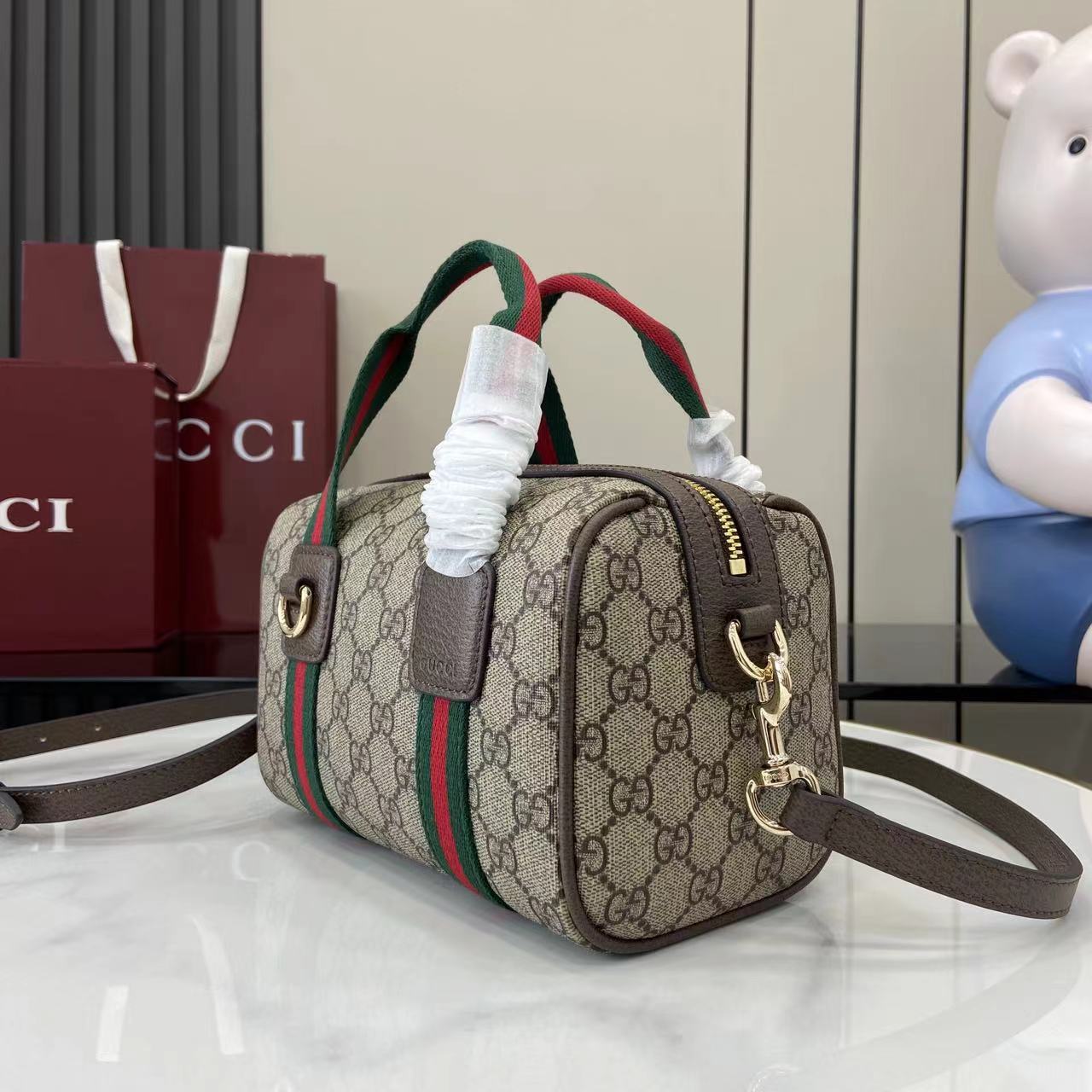 Gucci Mini GG Duffle Bag - DopestKickz