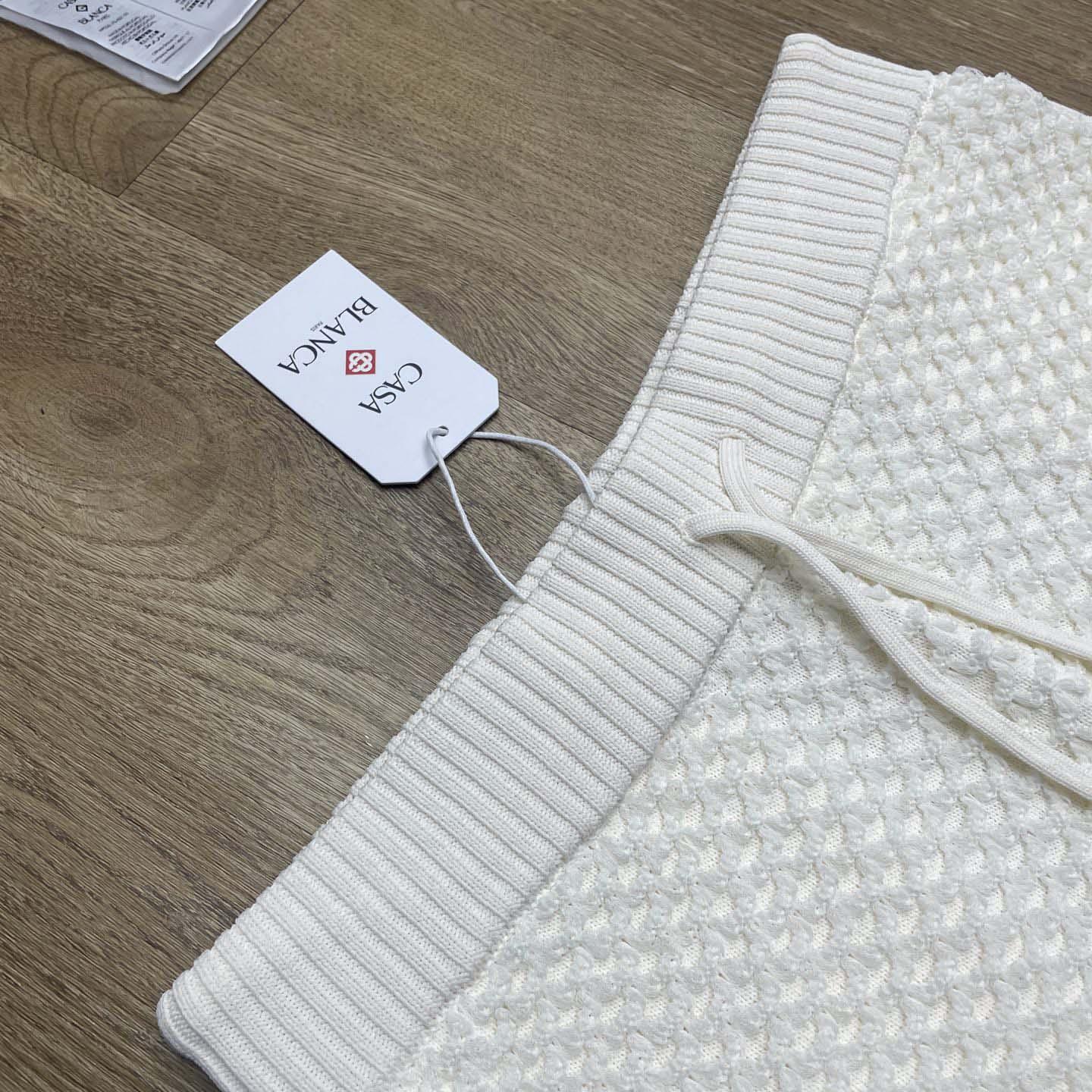 Casablanca Textured Cotton Drawstring Shorts   D0092 - DopestKickz