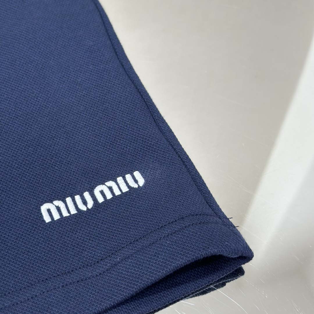 Miu Miu Bonded Piqué And Technical Jersey Bermudas - DopestKickz
