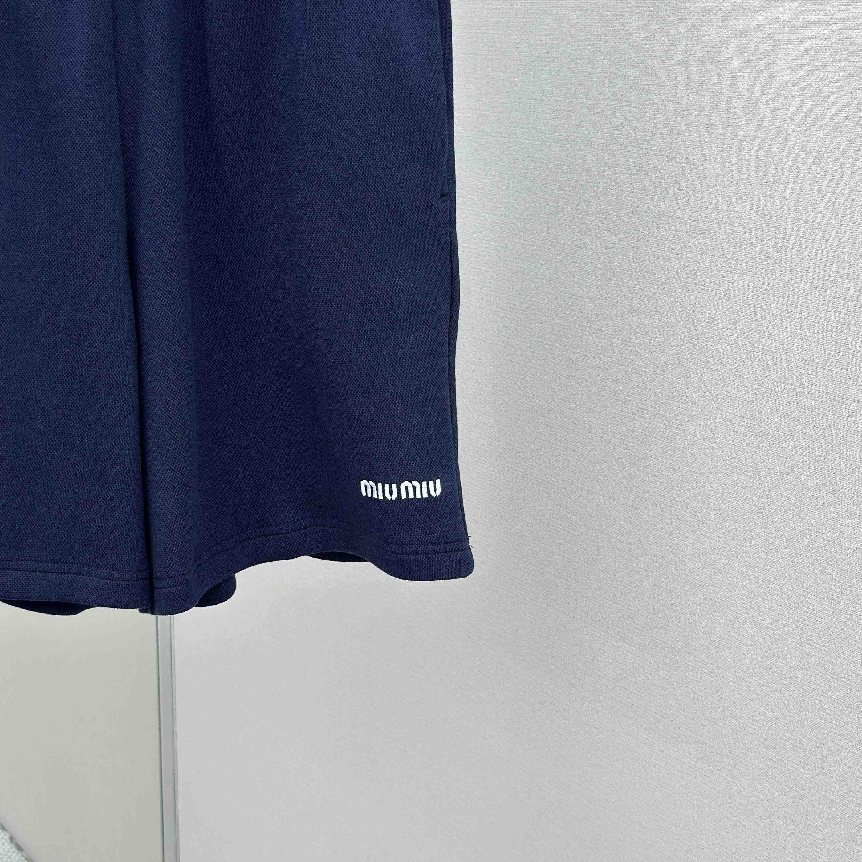 Miu Miu Bonded Piqué And Technical Jersey Bermudas - DopestKickz