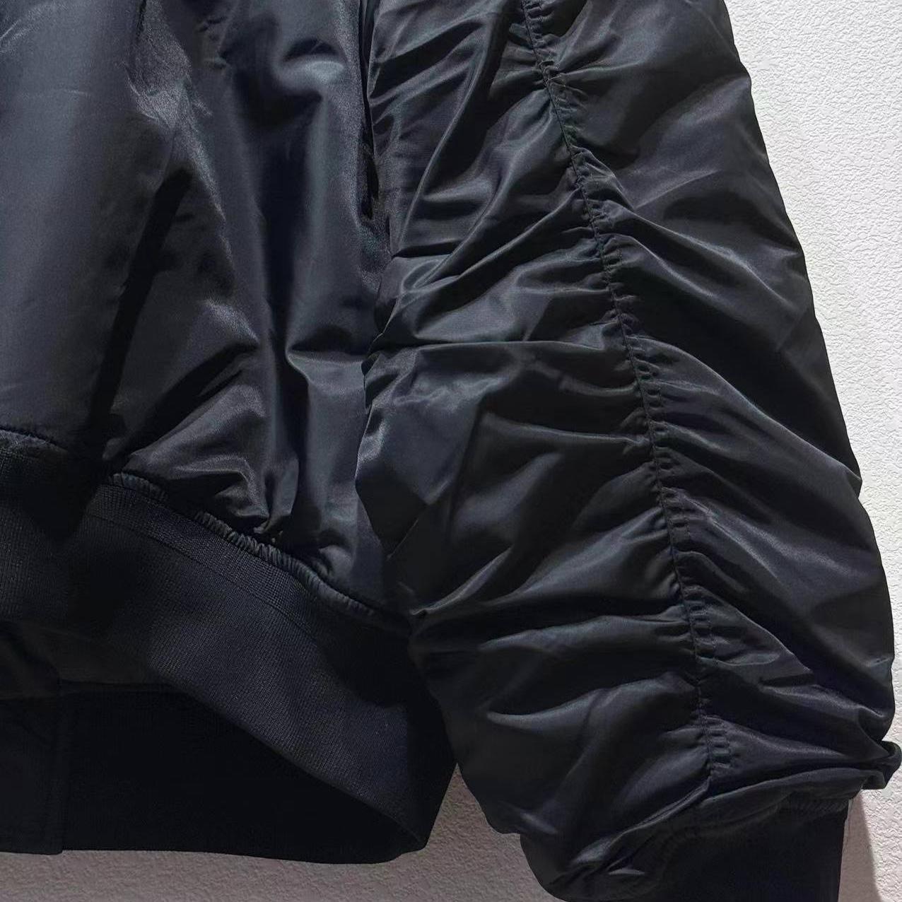 Balenciaga Bomber Jacket Large Fit In Black - DopestKickz
