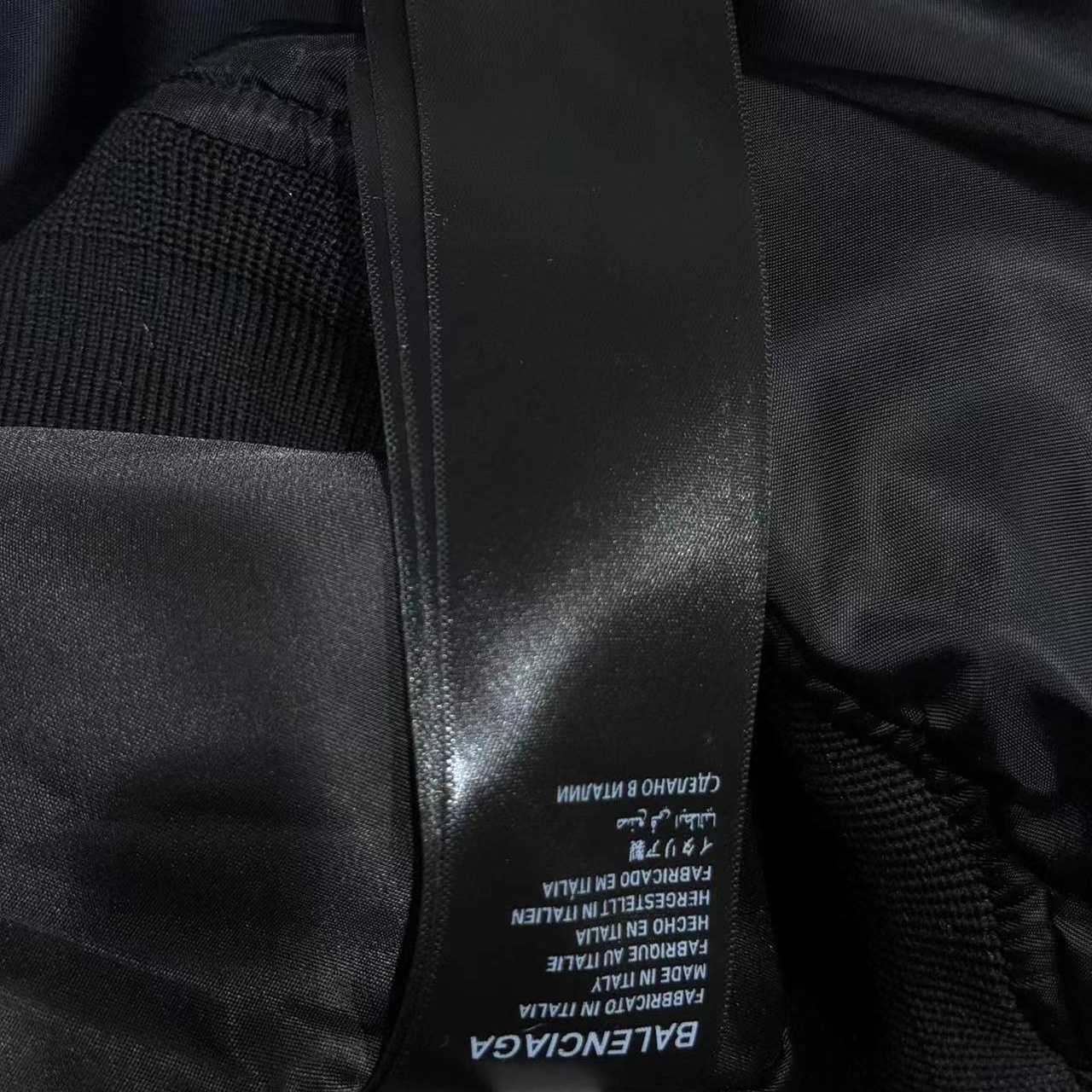 Balenciaga Bomber Jacket Large Fit In Black - DopestKickz