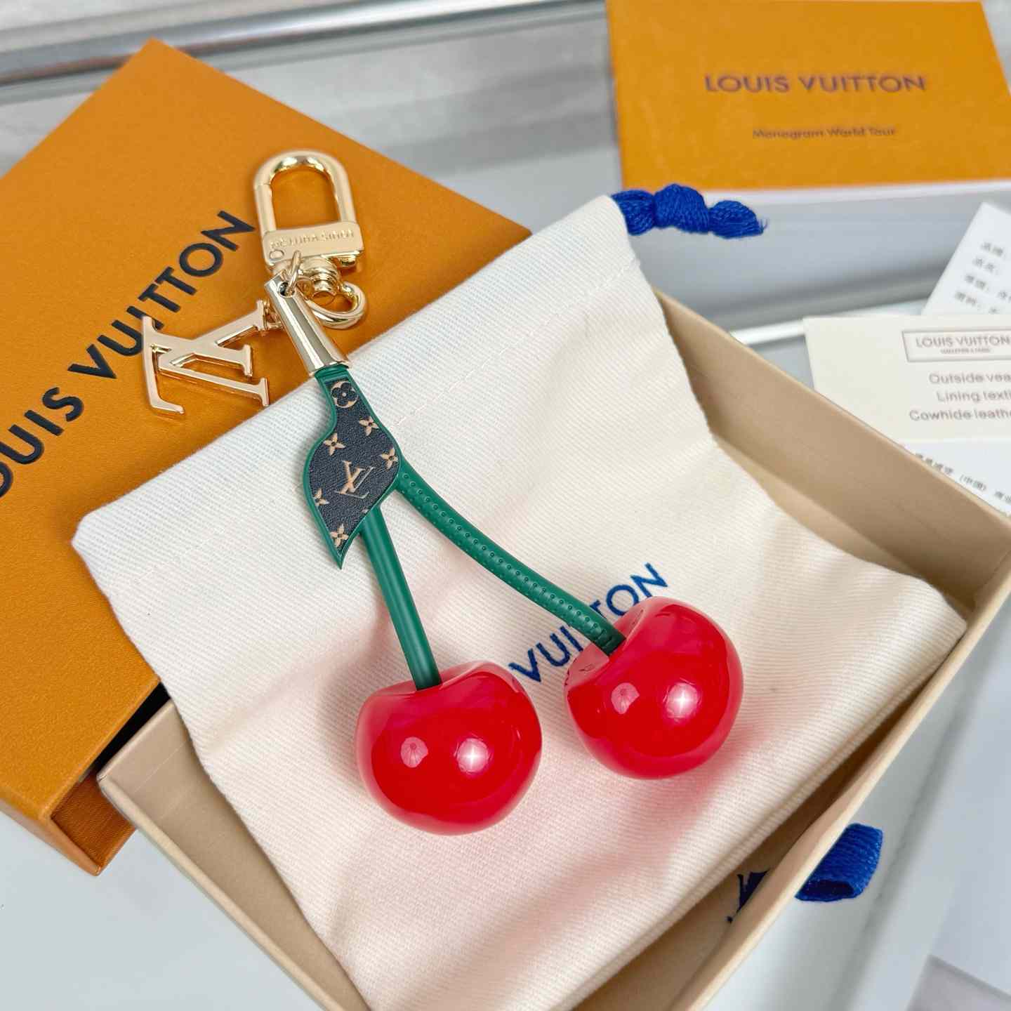 Louis Vuitton LV x TM Cerise Bag Charm   M02476 - DopestKickz