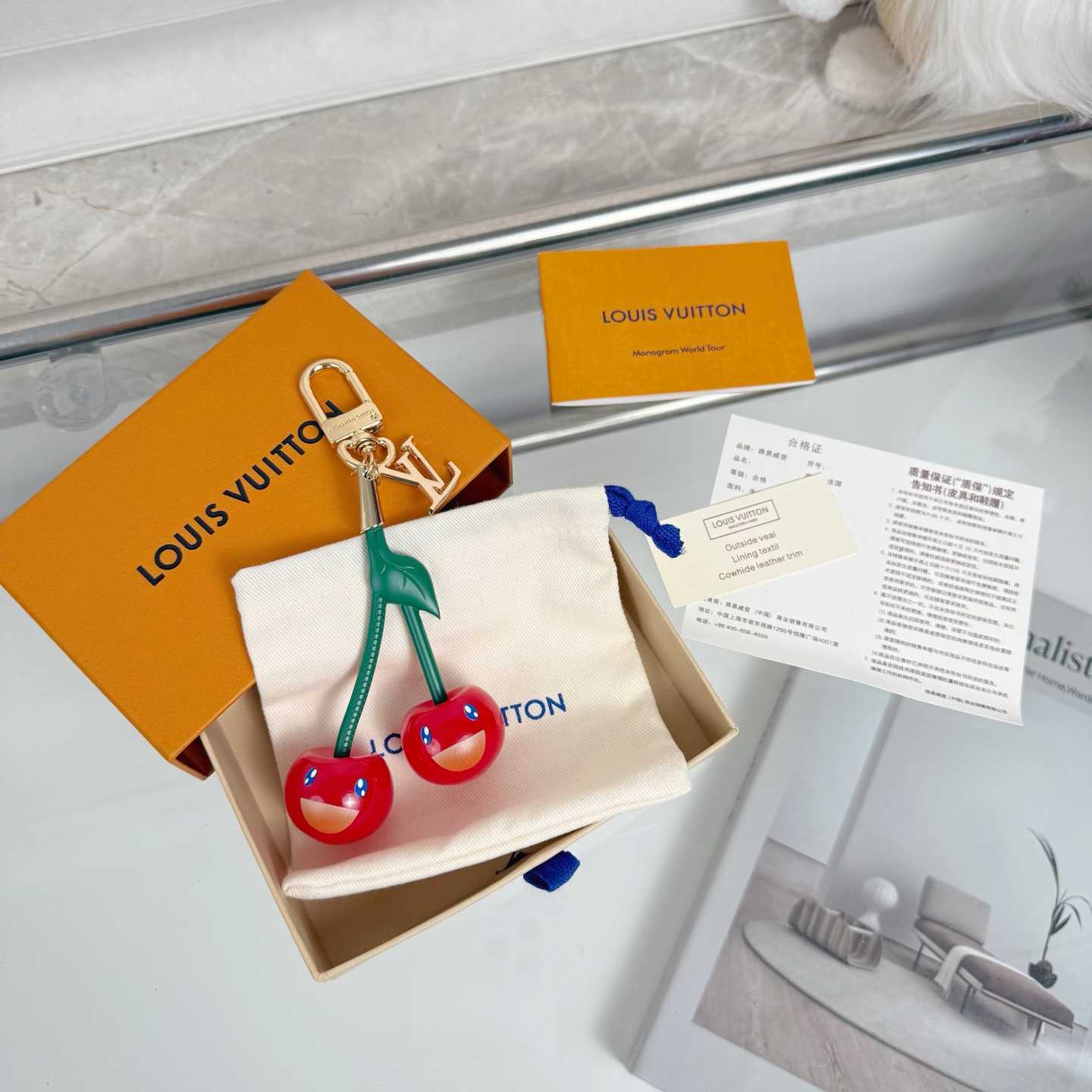 Louis Vuitton LV x TM Cerise Bag Charm   M02476 - DopestKickz