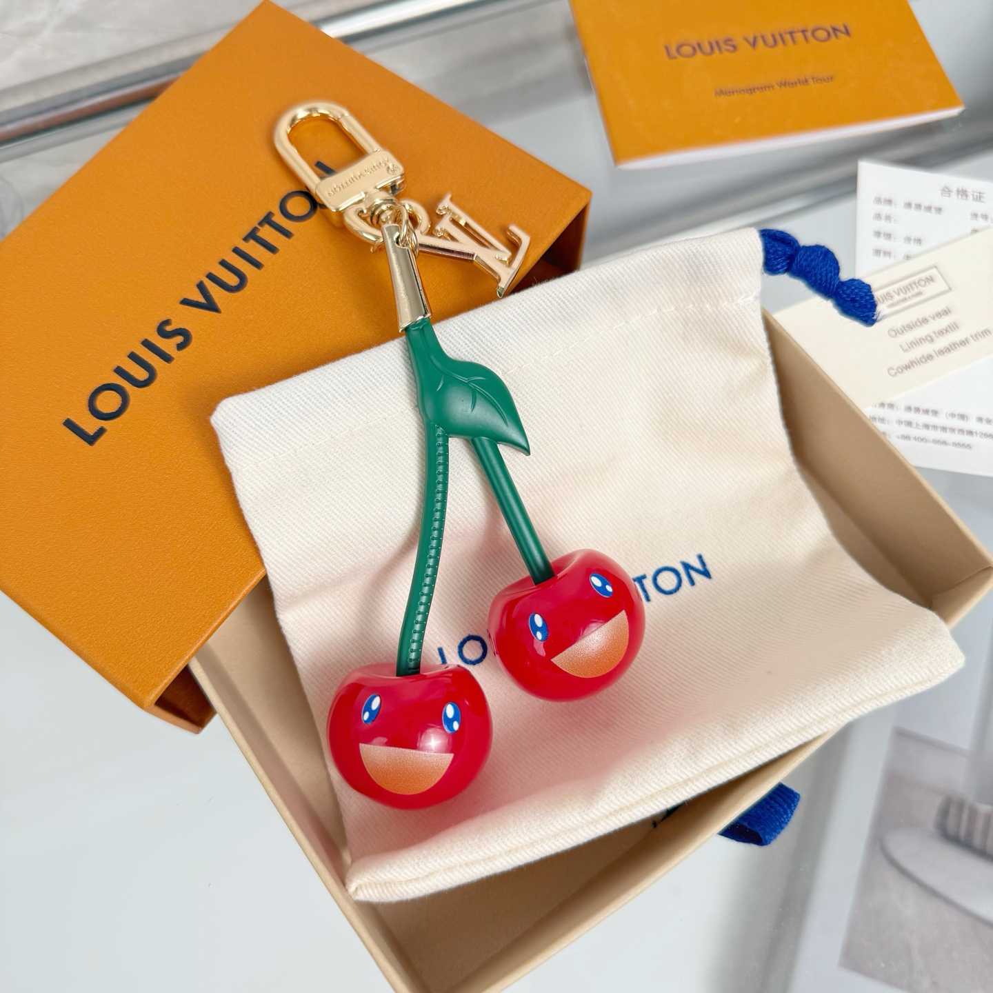 Louis Vuitton LV x TM Cerise Bag Charm   M02476 - DopestKickz