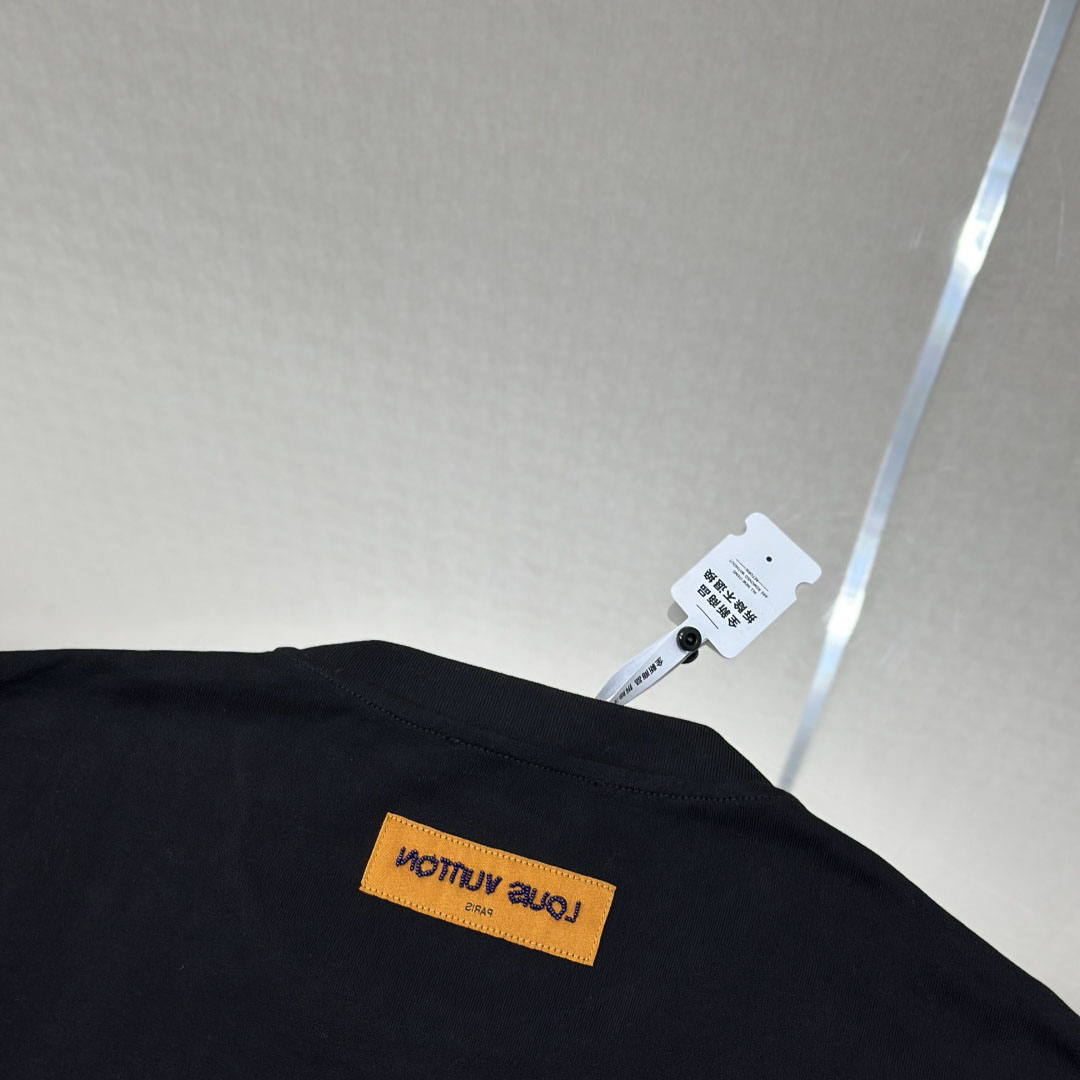 Louis Vuitton Embroidered Signature Cotton T-Shirt   1AFJFK - DopestKickz