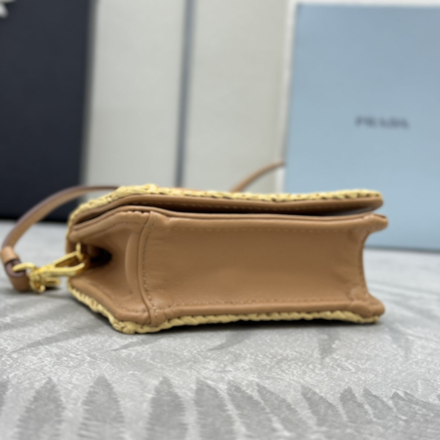 Prada Crochet Card Holder With Shoulder Strap - DopestKickz