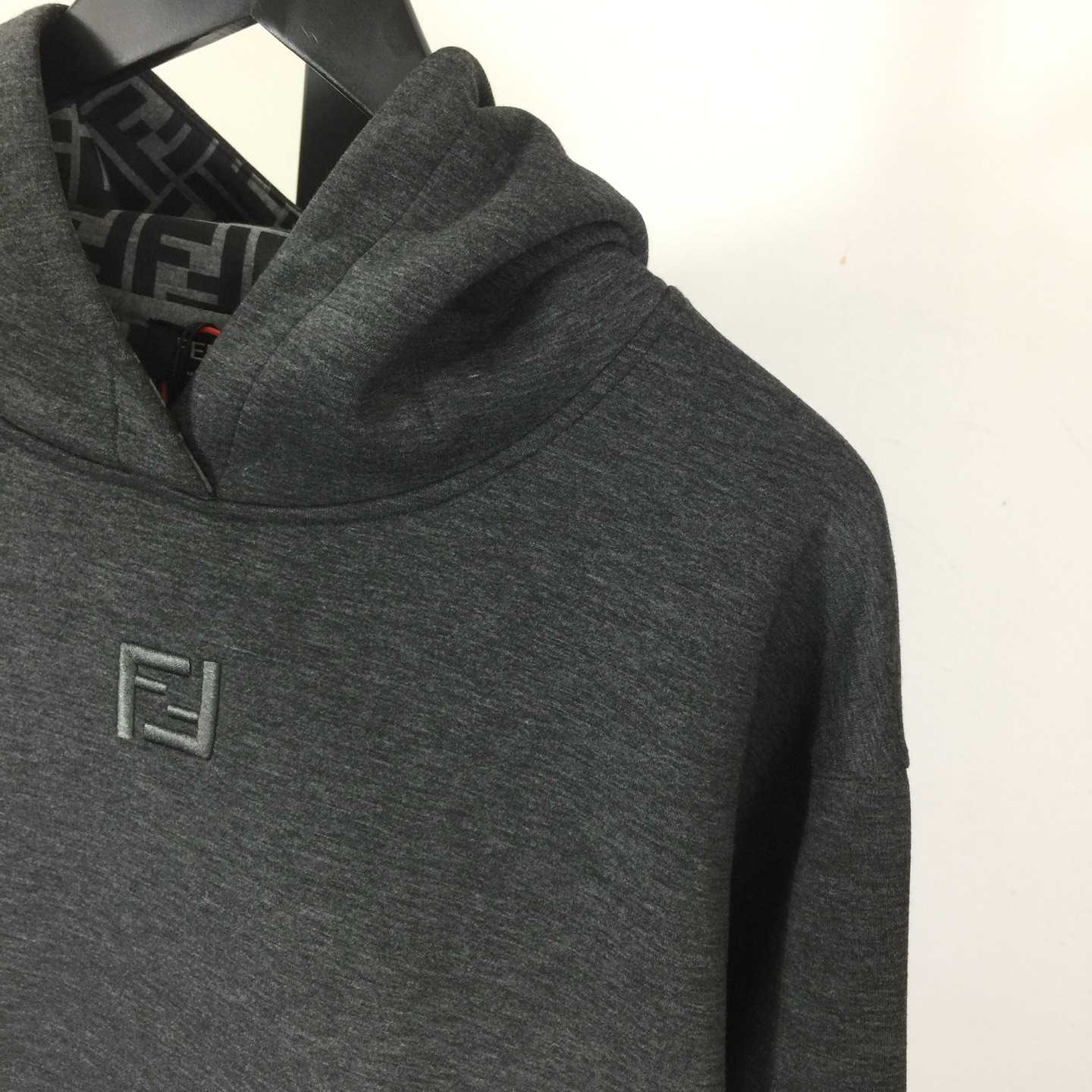 Fendi Dark Gray Cotton Sweatshirt - DopestKickz