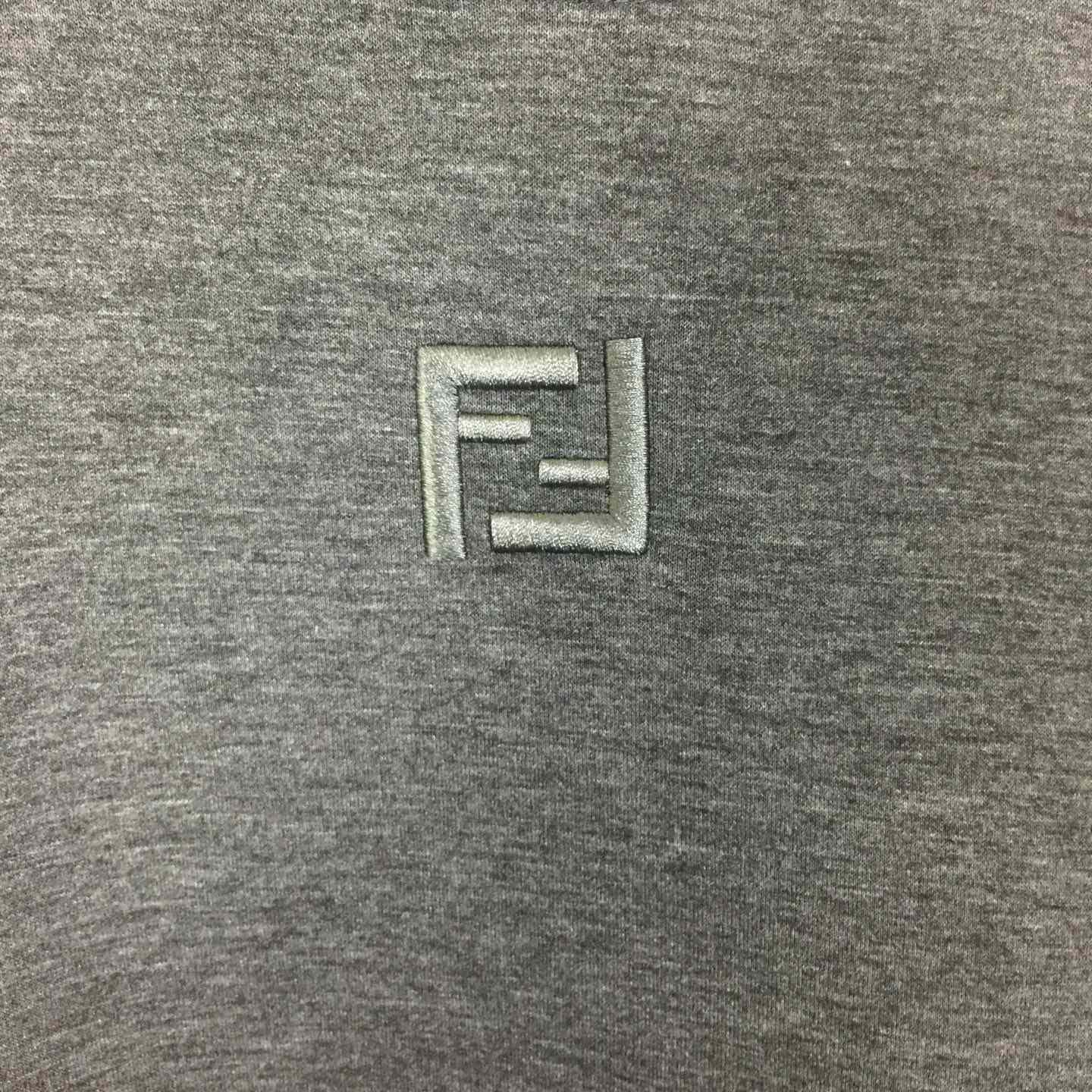 Fendi Dark Gray Cotton Sweatshirt - DopestKickz