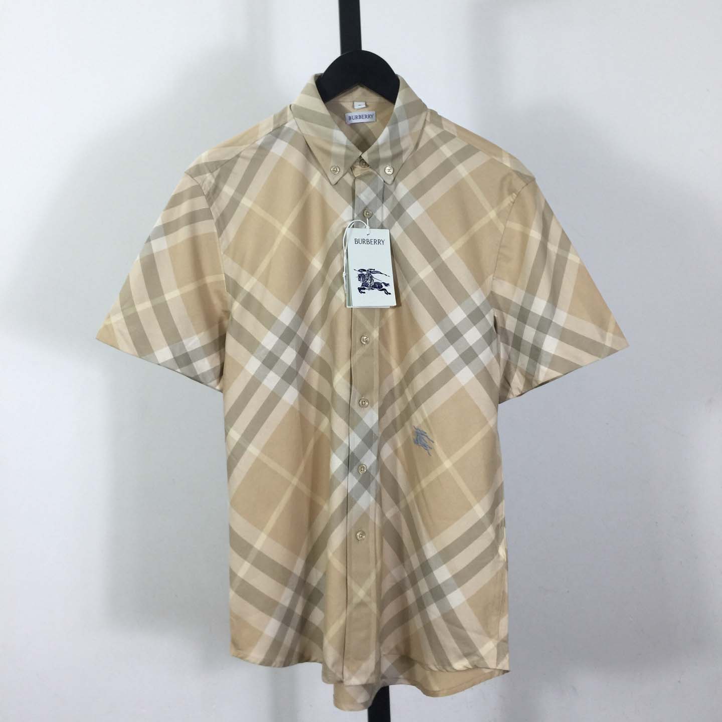 Burberry Men's Check cotton shirt - DopestKickz
