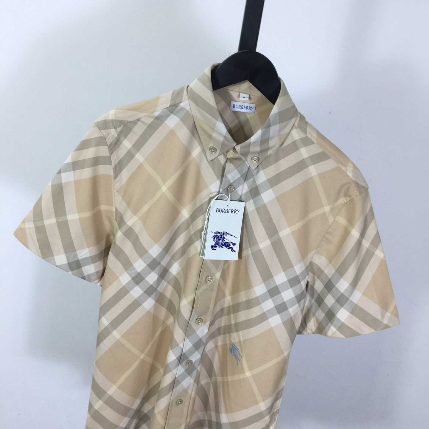 Burberry Men's Check cotton shirt - DopestKickz